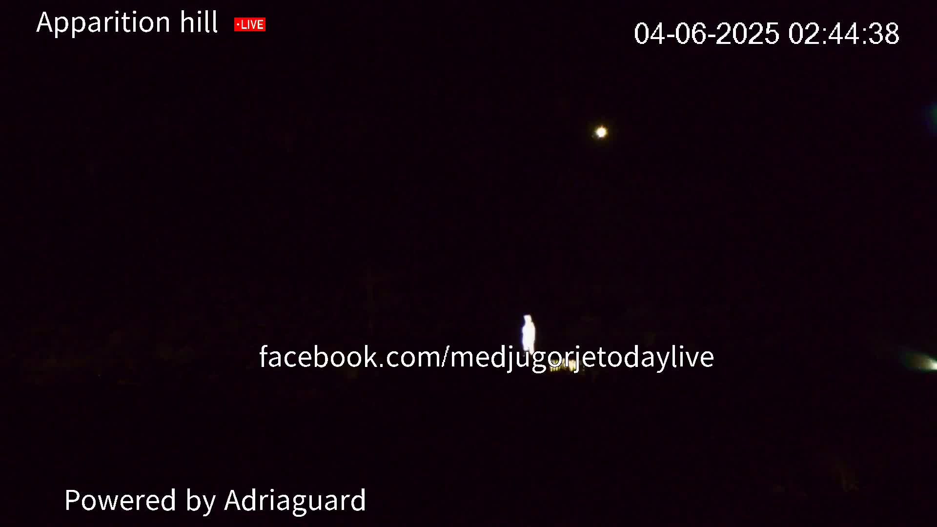 Medjugorje, Apparition Hill Prayer Area Live Cam - Bijakovici, Citluk, Herzegovina-Neretva, Federation of Bosnia and Herzegovina, Bosnia and Herzegovina