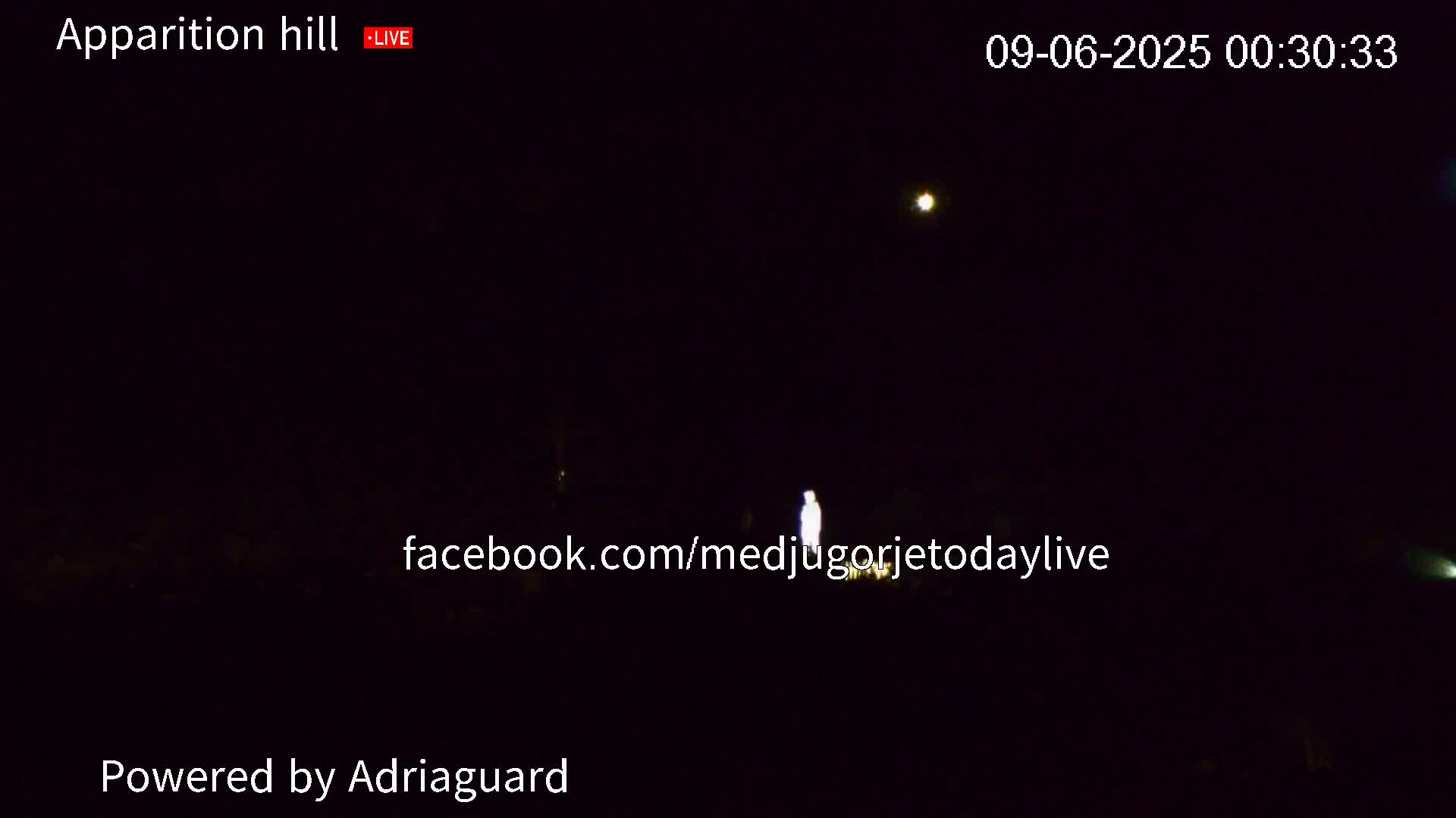 Medjugorje, Apparition Hill Prayer Area Live Cam - Bijakovici, Citluk, Herzegovina-Neretva, Federation of Bosnia and Herzegovina, Bosnia and Herzegovina