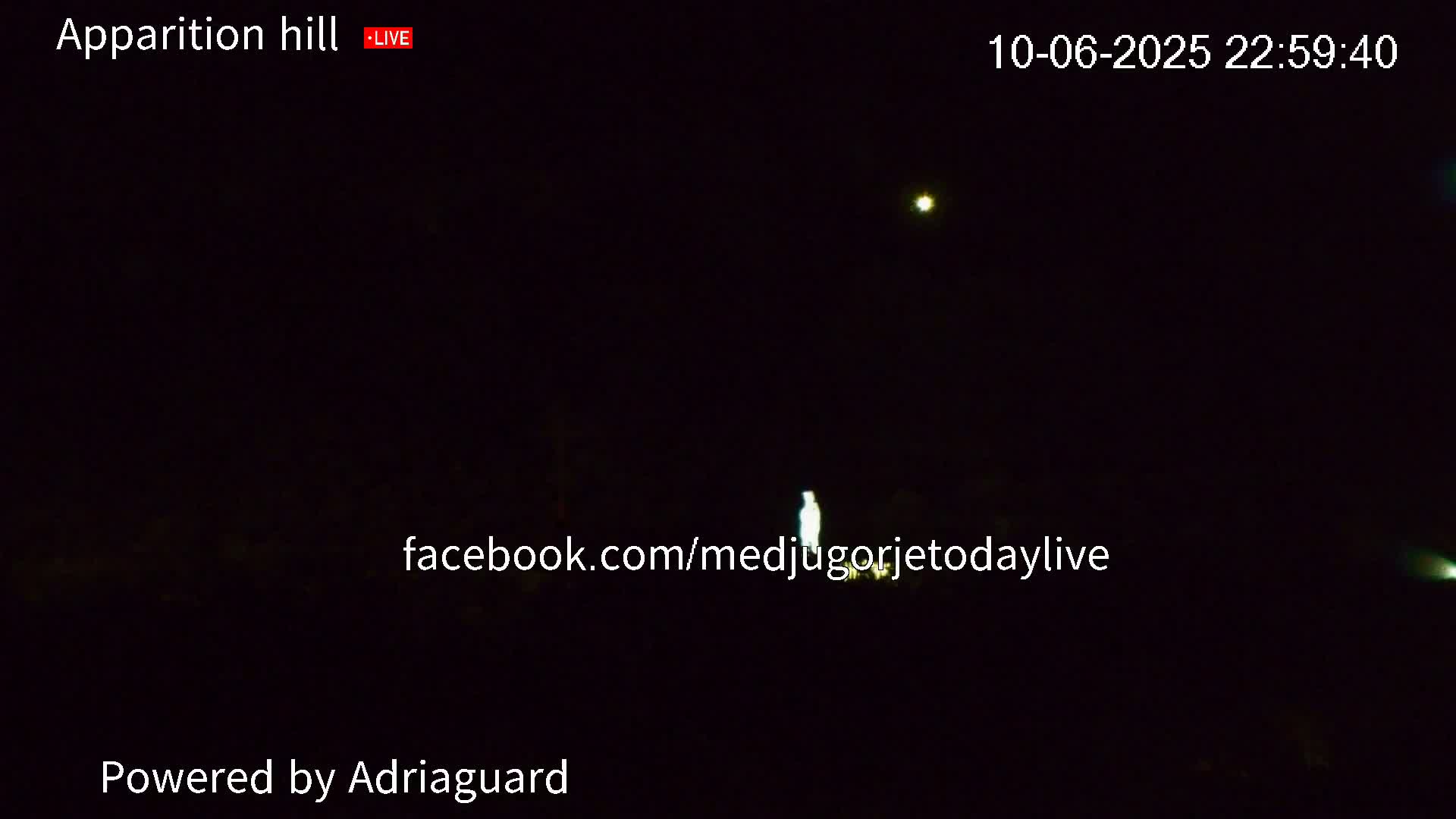 Medjugorje, Apparition Hill Prayer Area Live Cam - Bijakovici, Citluk, Herzegovina-Neretva, Federation of Bosnia and Herzegovina, Bosnia and Herzegovina