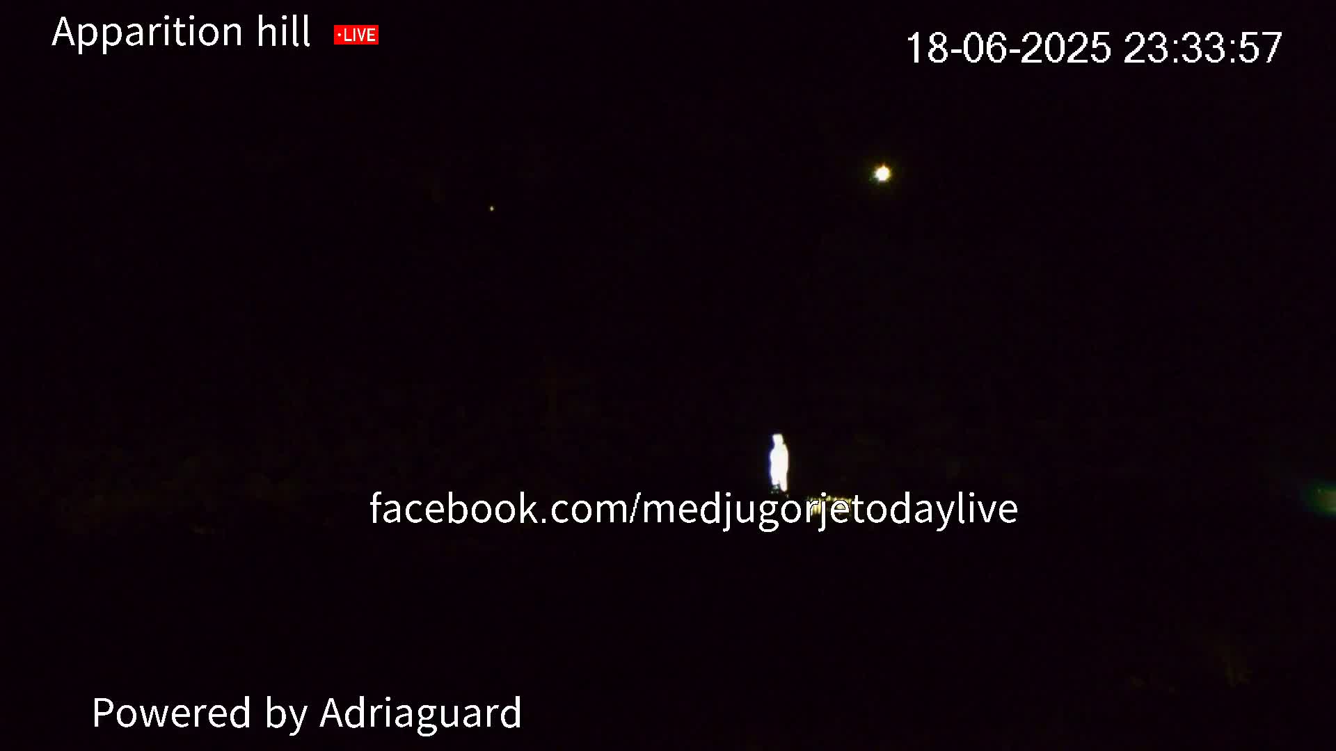 Medjugorje, Apparition Hill Prayer Area Live Cam - Bijakovici, Citluk, Herzegovina-Neretva, Federation of Bosnia and Herzegovina, Bosnia and Herzegovina