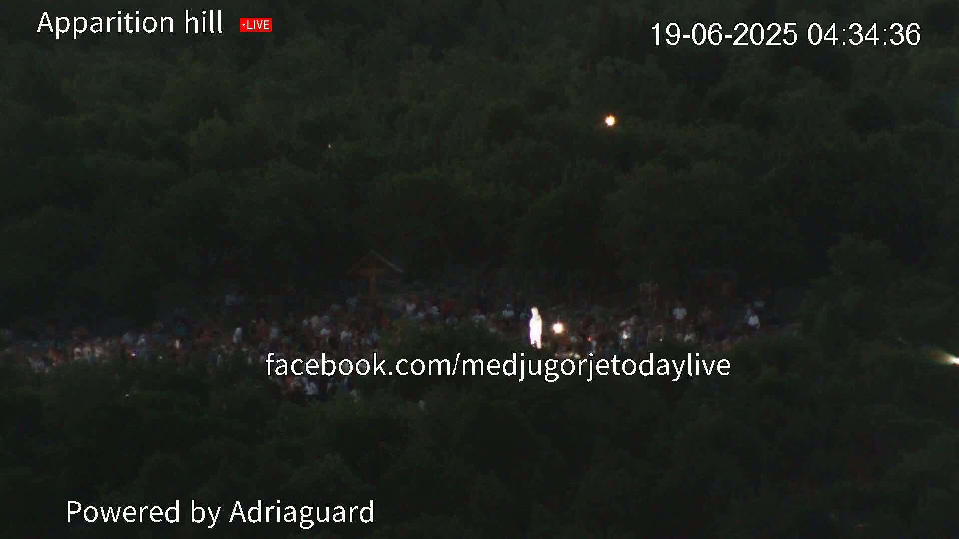 Medjugorje, Apparition Hill Prayer Area Live Cam - Bijakovici, Citluk, Herzegovina-Neretva, Federation of Bosnia and Herzegovina, Bosnia and Herzegovina