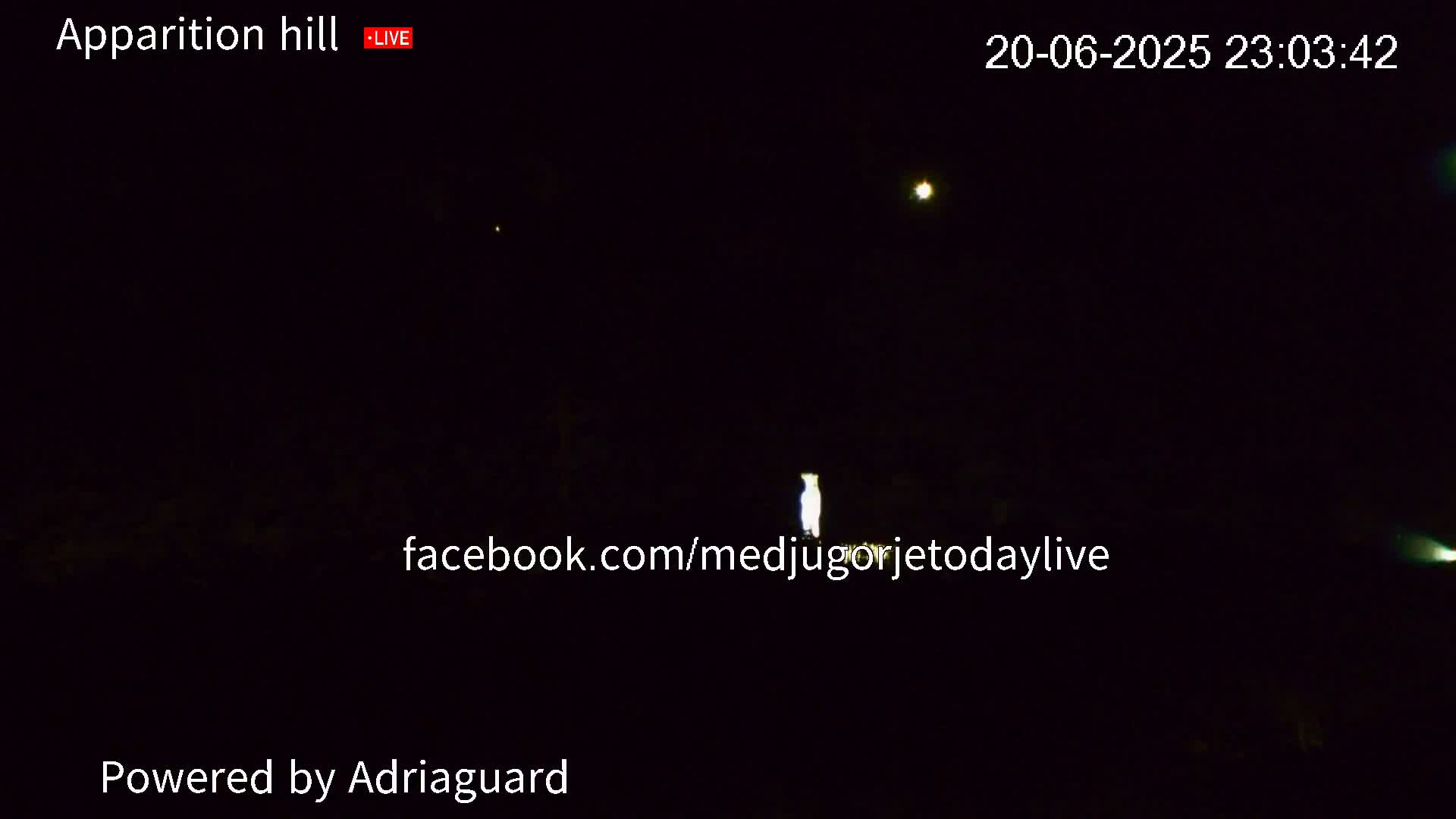 Medjugorje, Apparition Hill Prayer Area Live Cam - Bijakovici, Citluk, Herzegovina-Neretva, Federation of Bosnia and Herzegovina, Bosnia and Herzegovina