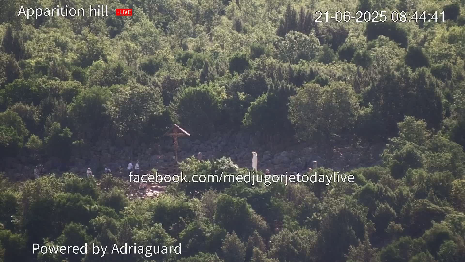 Medjugorje, Apparition Hill Prayer Area Live Cam - Bijakovici, Citluk, Herzegovina-Neretva, Federation of Bosnia and Herzegovina, Bosnia and Herzegovina