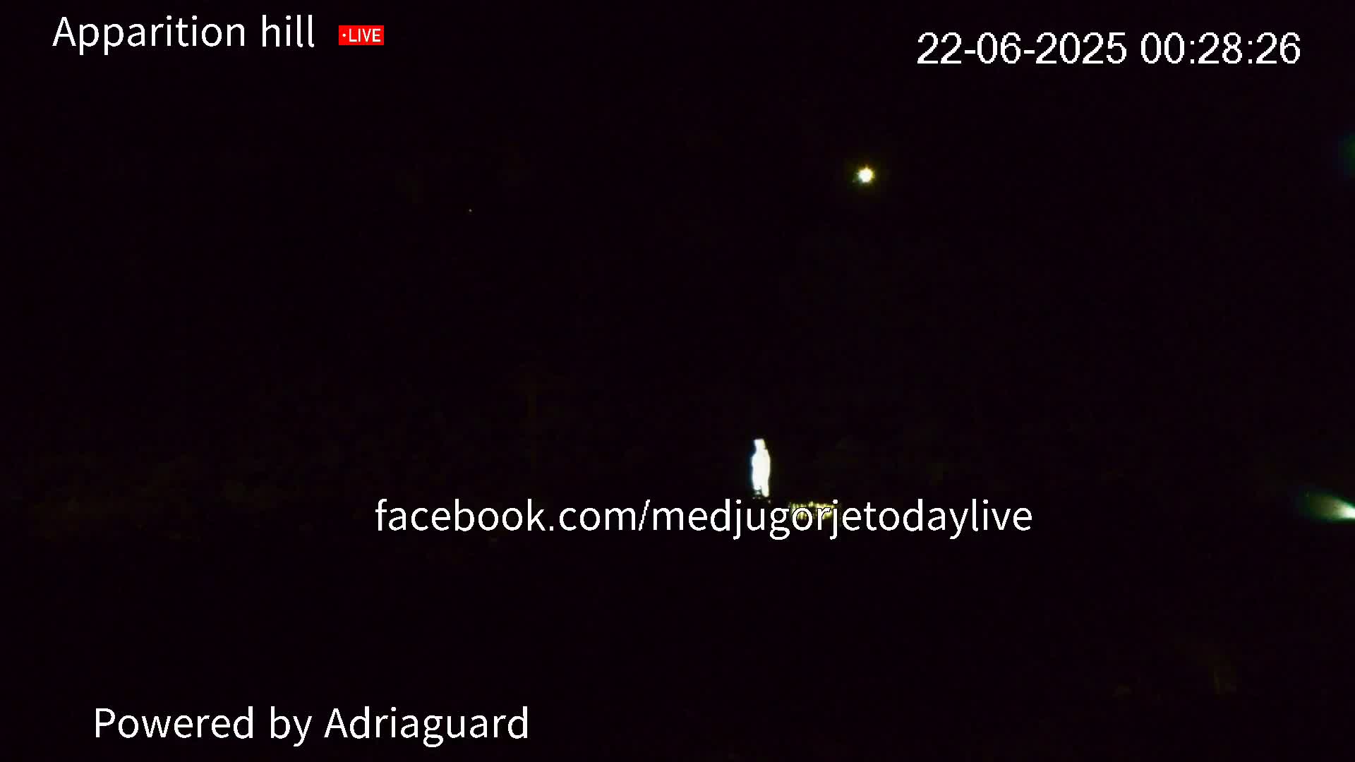 Medjugorje, Apparition Hill Prayer Area Live Cam - Bijakovici, Citluk, Herzegovina-Neretva, Federation of Bosnia and Herzegovina, Bosnia and Herzegovina