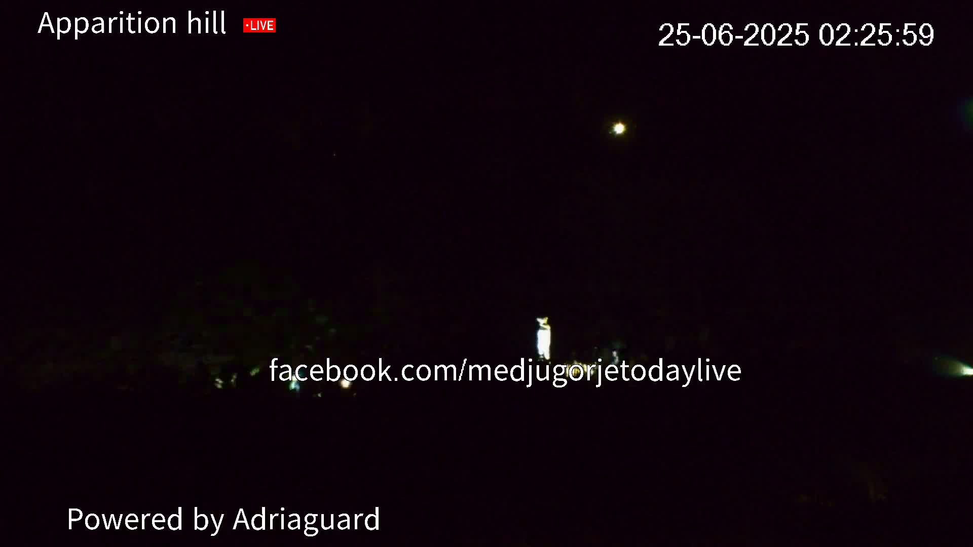 Medjugorje, Apparition Hill Prayer Area Live Cam - Bijakovici, Citluk, Herzegovina-Neretva, Federation of Bosnia and Herzegovina, Bosnia and Herzegovina