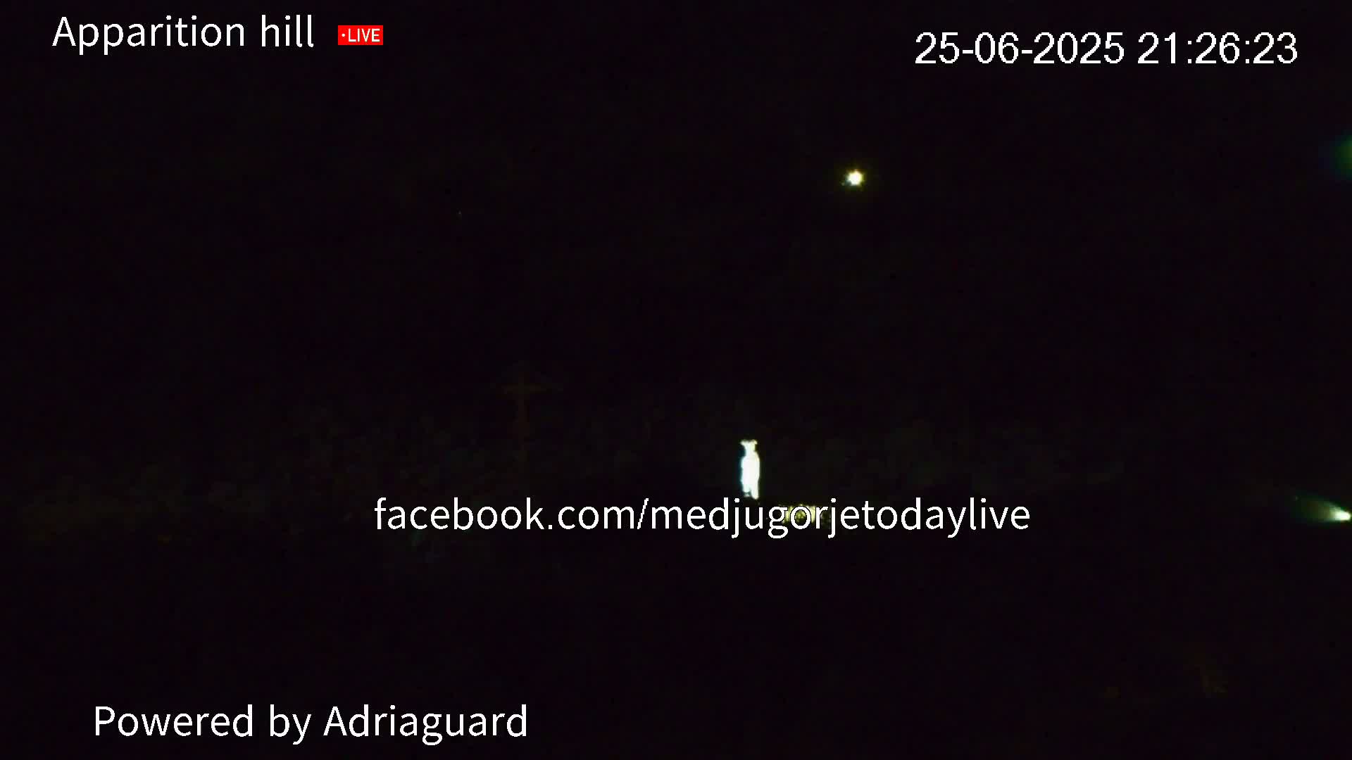 Medjugorje, Apparition Hill Prayer Area Live Cam - Bijakovici, Citluk, Herzegovina-Neretva, Federation of Bosnia and Herzegovina, Bosnia and Herzegovina