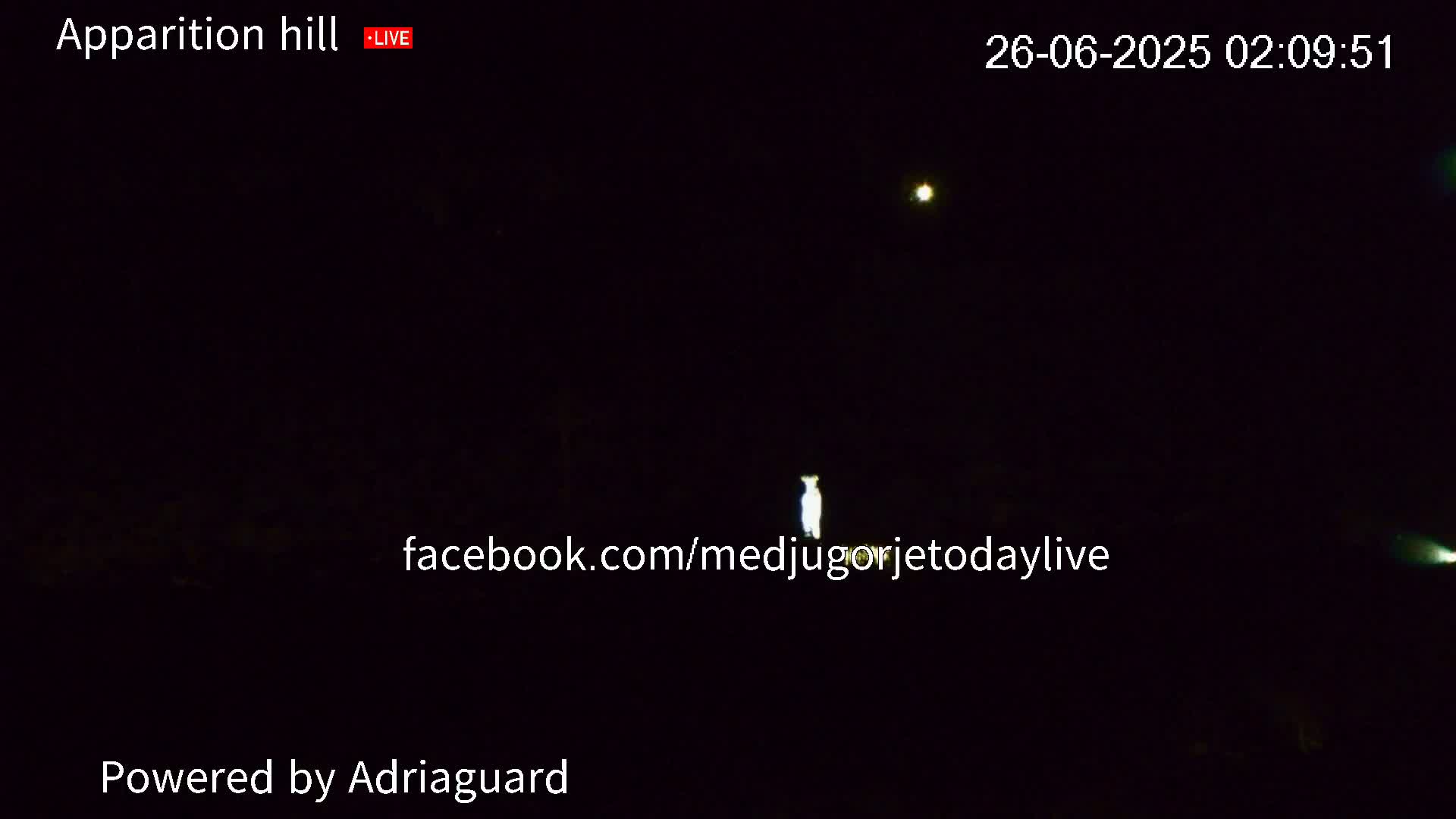 Medjugorje, Apparition Hill Prayer Area Live Cam - Bijakovici, Citluk, Herzegovina-Neretva, Federation of Bosnia and Herzegovina, Bosnia and Herzegovina