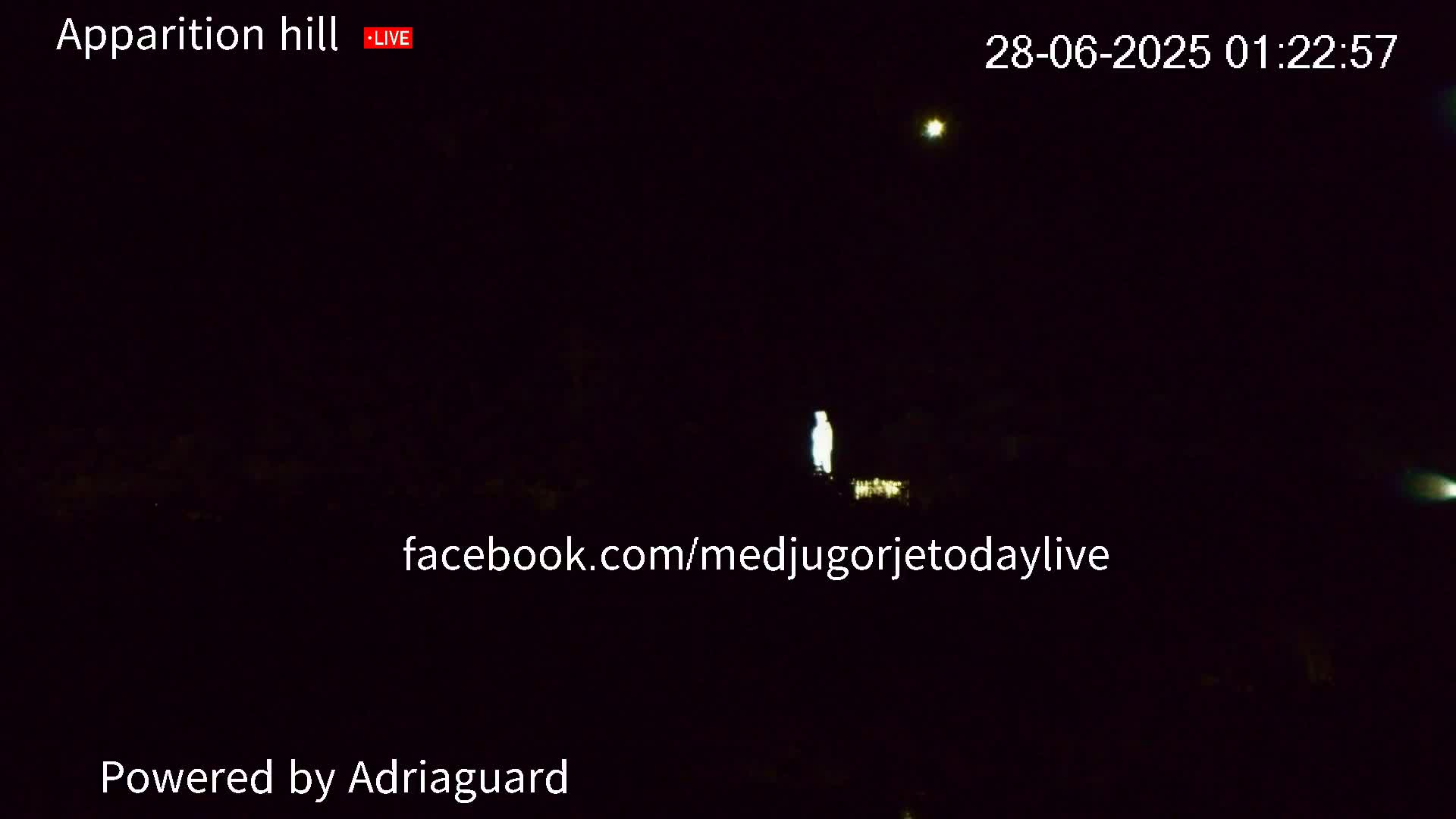 Medjugorje, Apparition Hill Prayer Area Live Cam - Bijakovici, Citluk, Herzegovina-Neretva, Federation of Bosnia and Herzegovina, Bosnia and Herzegovina
