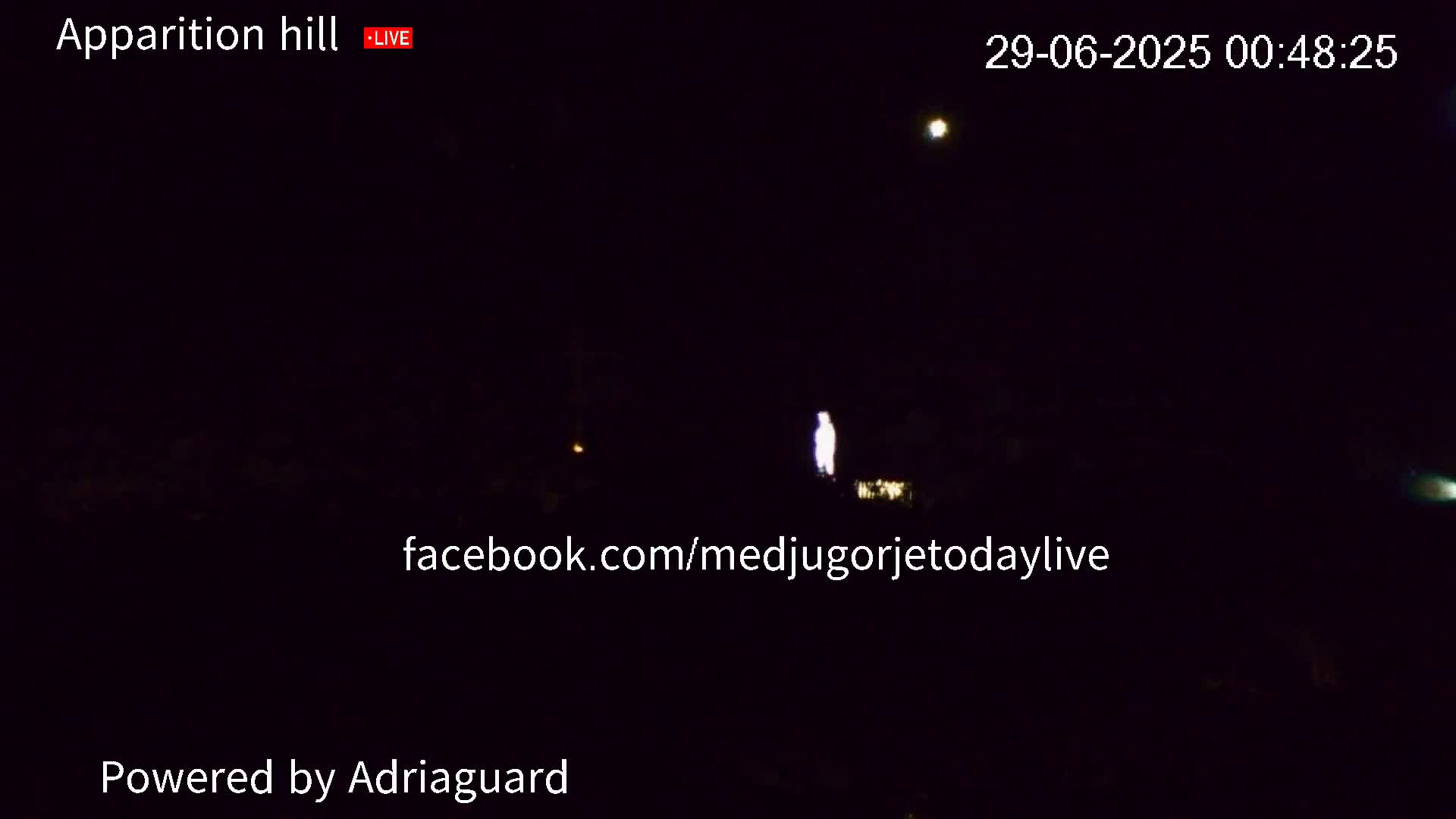 Medjugorje, Apparition Hill Prayer Area Live Cam - Bijakovici, Citluk, Herzegovina-Neretva, Federation of Bosnia and Herzegovina, Bosnia and Herzegovina