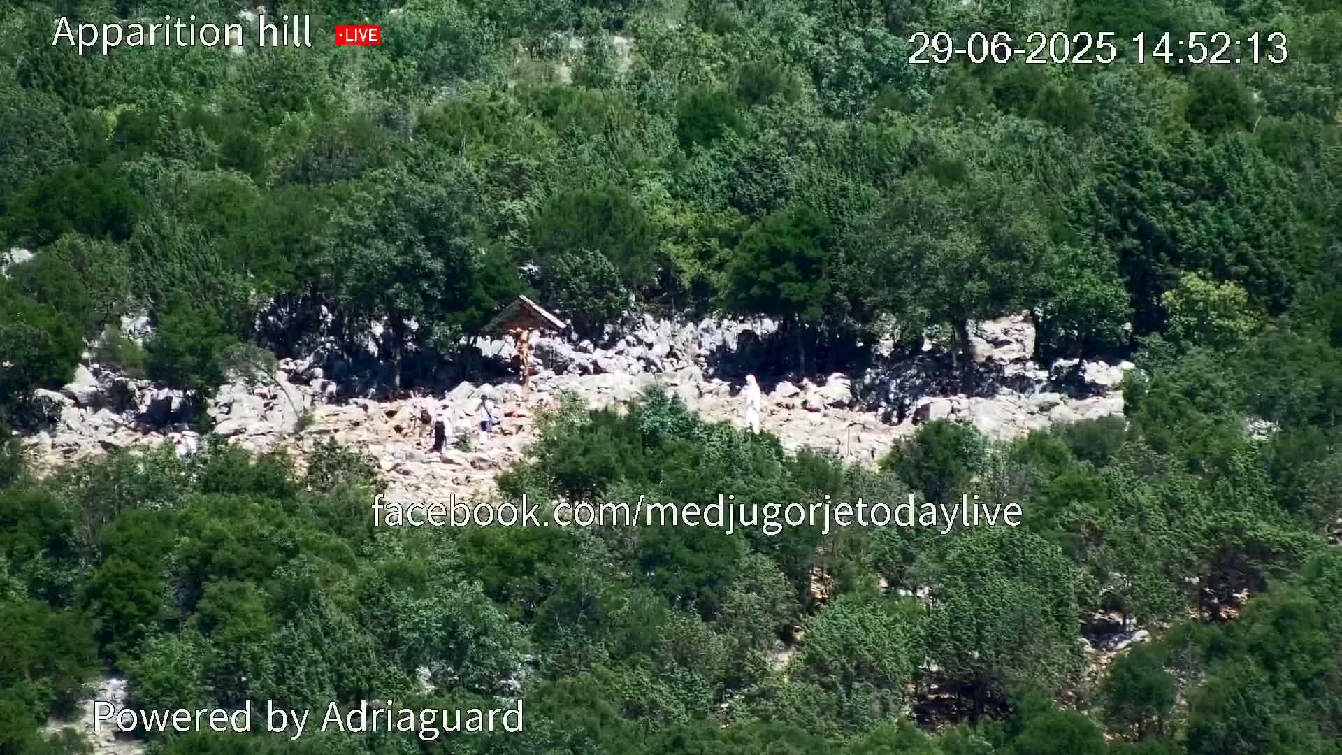 Medjugorje, Apparition Hill Prayer Area Live Cam - Bijakovici, Citluk, Herzegovina-Neretva, Federation of Bosnia and Herzegovina, Bosnia and Herzegovina