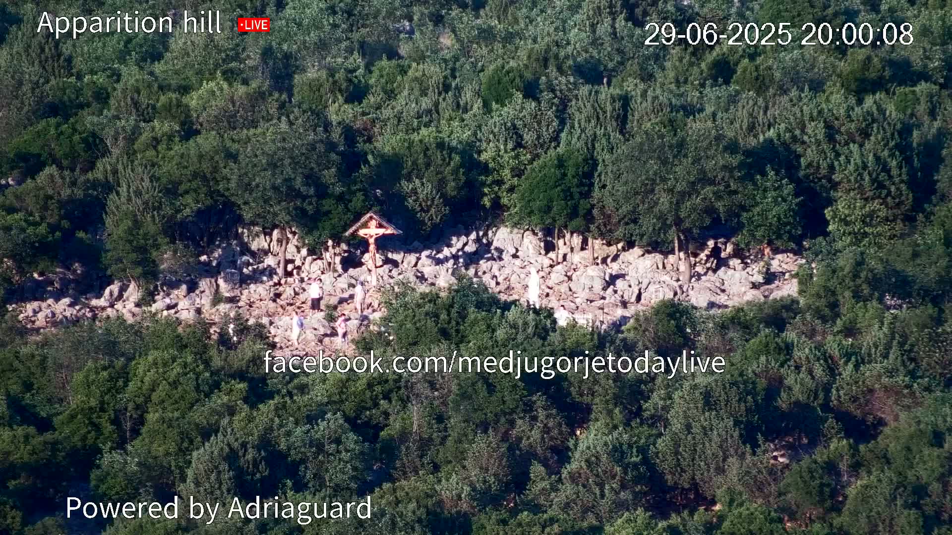 Medjugorje, Apparition Hill Prayer Area Live Cam - Bijakovici, Citluk, Herzegovina-Neretva, Federation of Bosnia and Herzegovina, Bosnia and Herzegovina