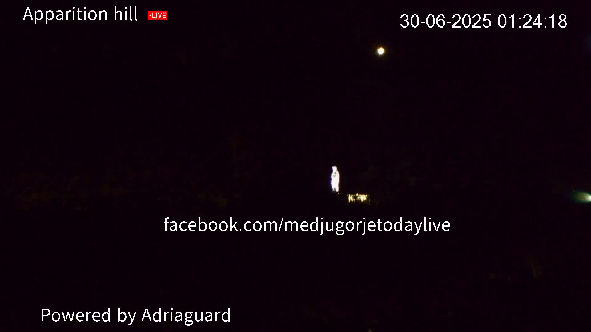 Medjugorje, Apparition Hill Prayer Area Live Cam - Bijakovici, Citluk, Herzegovina-Neretva, Federation of Bosnia and Herzegovina, Bosnia and Herzegovina