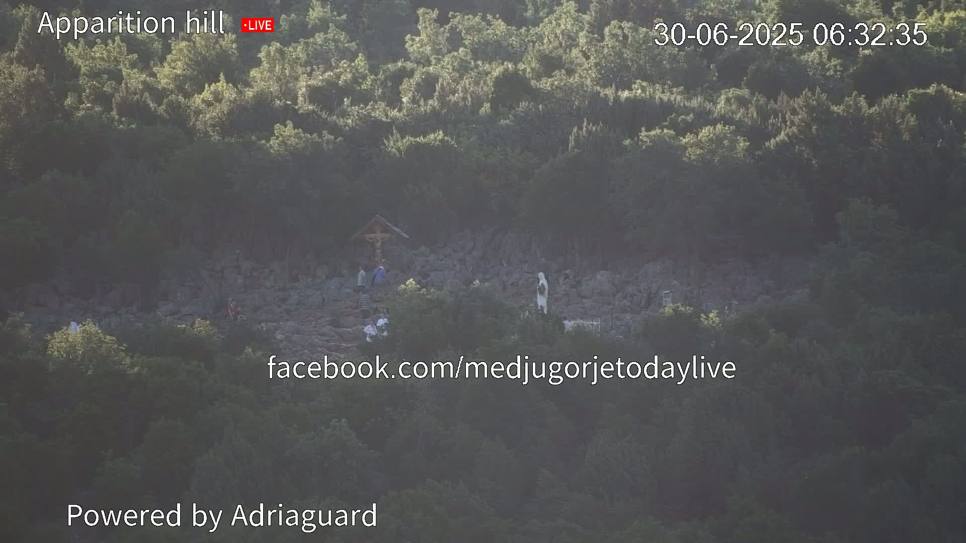 Medjugorje, Apparition Hill Prayer Area Live Cam - Bijakovici, Citluk, Herzegovina-Neretva, Federation of Bosnia and Herzegovina, Bosnia and Herzegovina