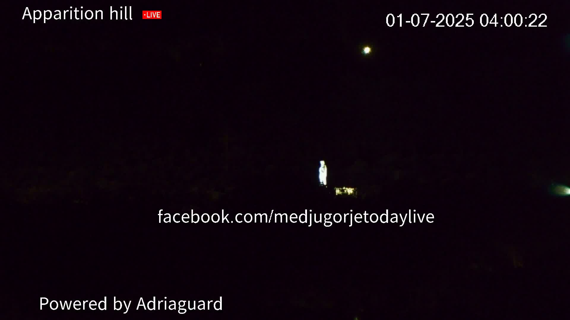 Medjugorje, Apparition Hill Prayer Area Live Cam - Bijakovici, Citluk, Herzegovina-Neretva, Federation of Bosnia and Herzegovina, Bosnia and Herzegovina