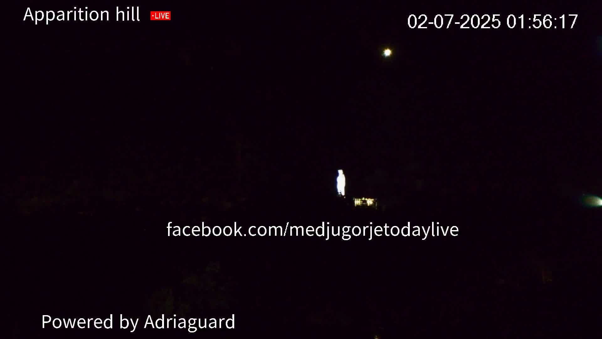 Medjugorje, Apparition Hill Prayer Area Live Cam - Bijakovici, Citluk, Herzegovina-Neretva, Federation of Bosnia and Herzegovina, Bosnia and Herzegovina