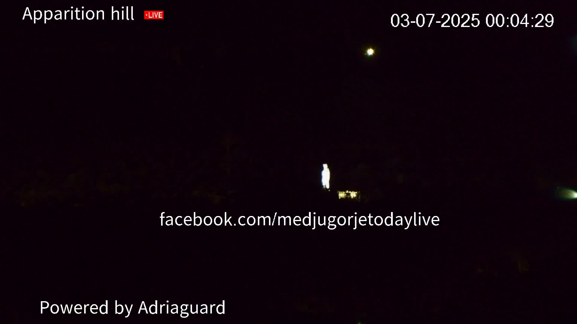 Medjugorje, Apparition Hill Prayer Area Live Cam - Bijakovici, Citluk, Herzegovina-Neretva, Federation of Bosnia and Herzegovina, Bosnia and Herzegovina
