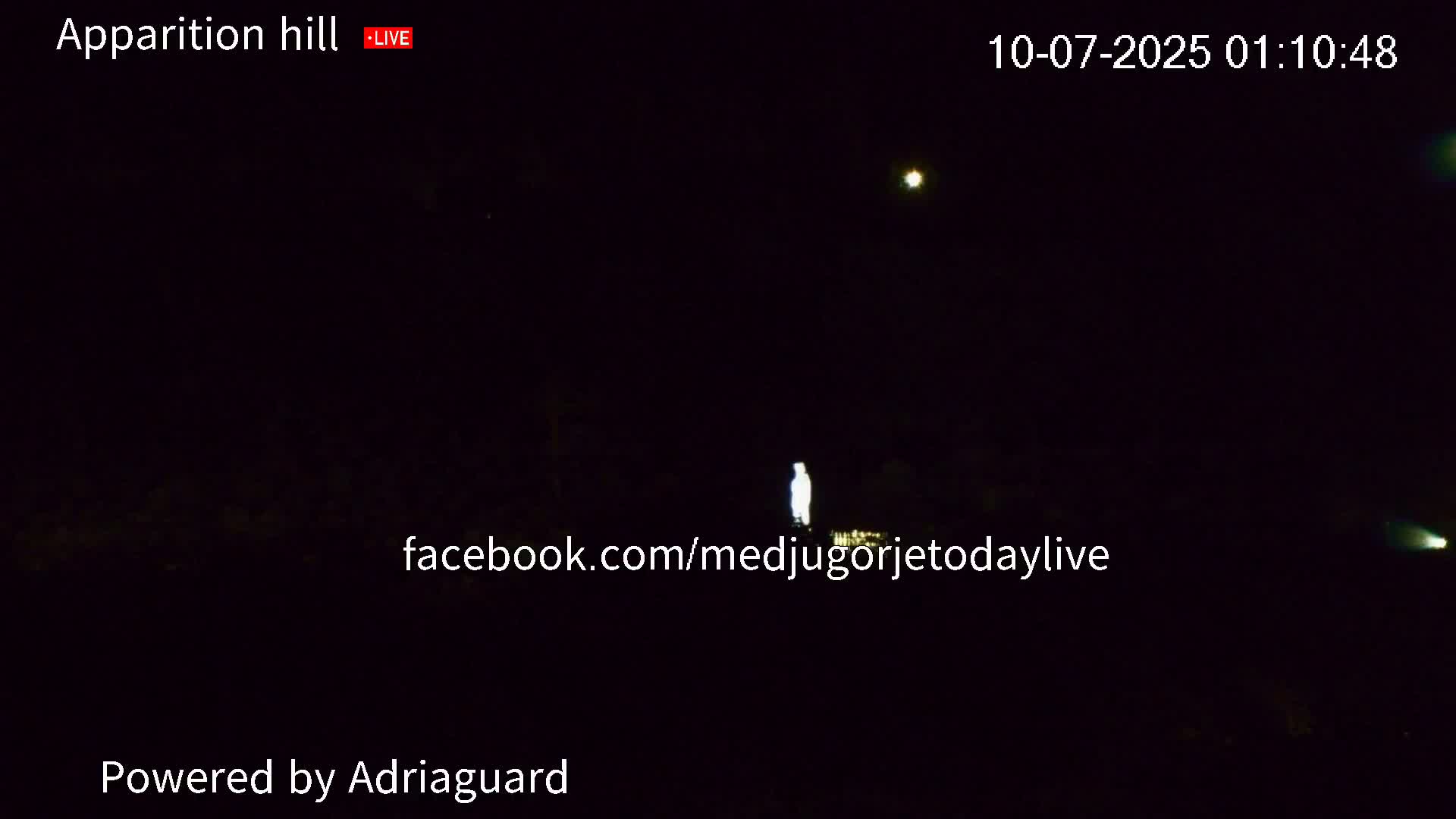 Medjugorje, Apparition Hill Prayer Area Live Cam - Bijakovici, Citluk, Herzegovina-Neretva, Federation of Bosnia and Herzegovina, Bosnia and Herzegovina
