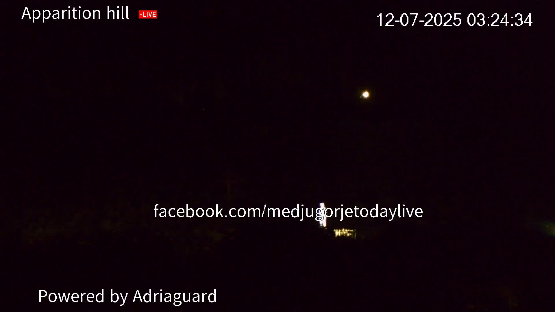 Medjugorje, Apparition Hill Prayer Area Live Cam - Bijakovici, Citluk, Herzegovina-Neretva, Federation of Bosnia and Herzegovina, Bosnia and Herzegovina