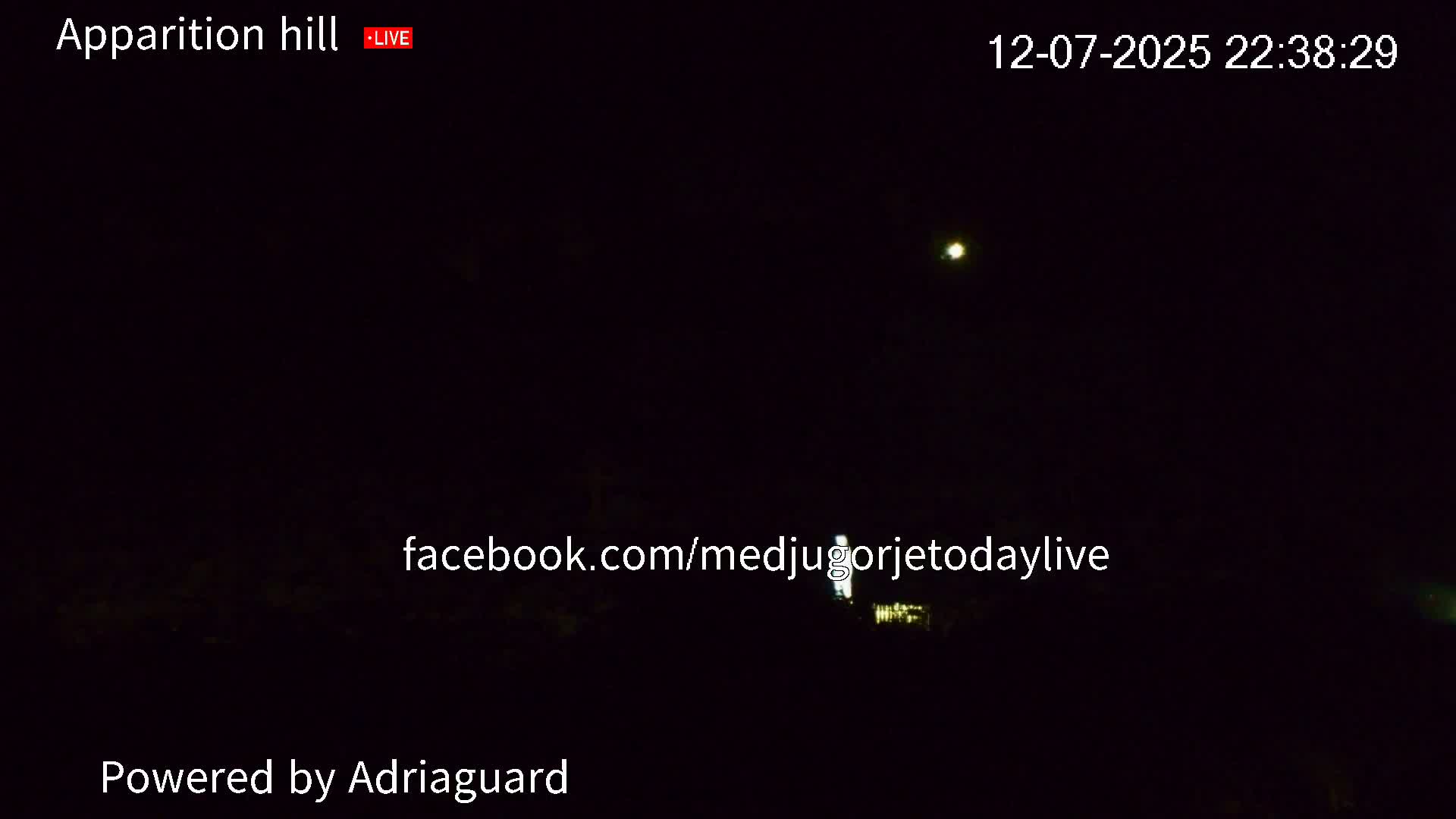 Medjugorje, Apparition Hill Prayer Area Live Cam - Bijakovici, Citluk, Herzegovina-Neretva, Federation of Bosnia and Herzegovina, Bosnia and Herzegovina