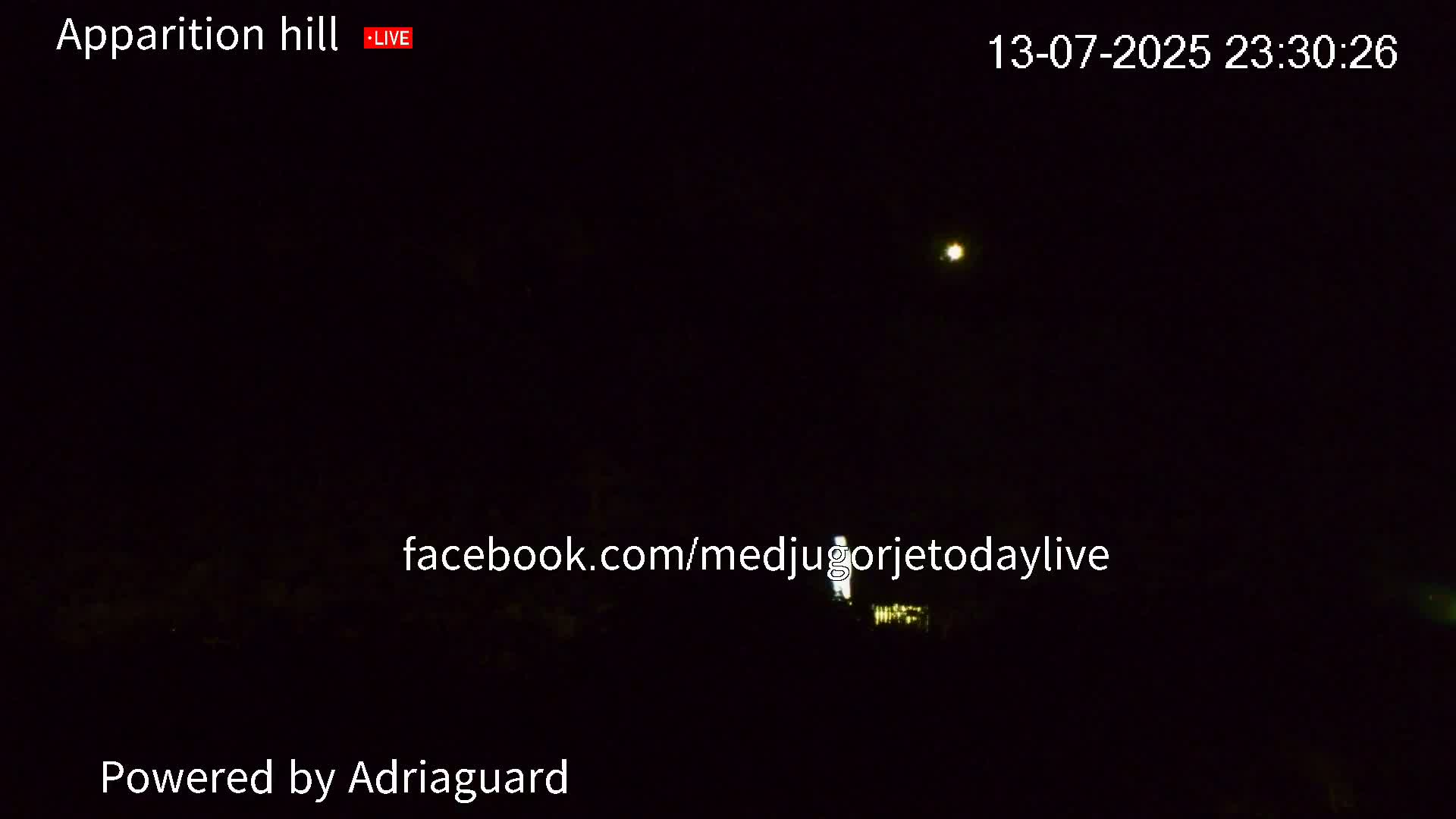 Medjugorje, Apparition Hill Prayer Area Live Cam - Bijakovici, Citluk, Herzegovina-Neretva, Federation of Bosnia and Herzegovina, Bosnia and Herzegovina