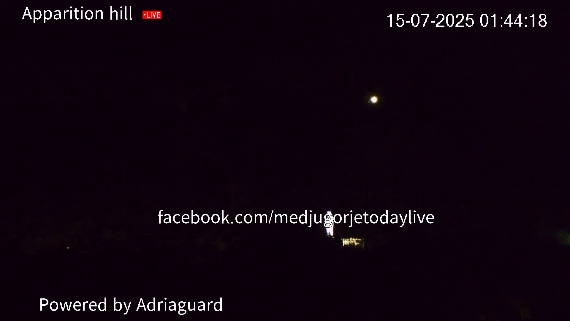 Medjugorje, Apparition Hill Prayer Area Live Cam - Bijakovici, Citluk, Herzegovina-Neretva, Federation of Bosnia and Herzegovina, Bosnia and Herzegovina