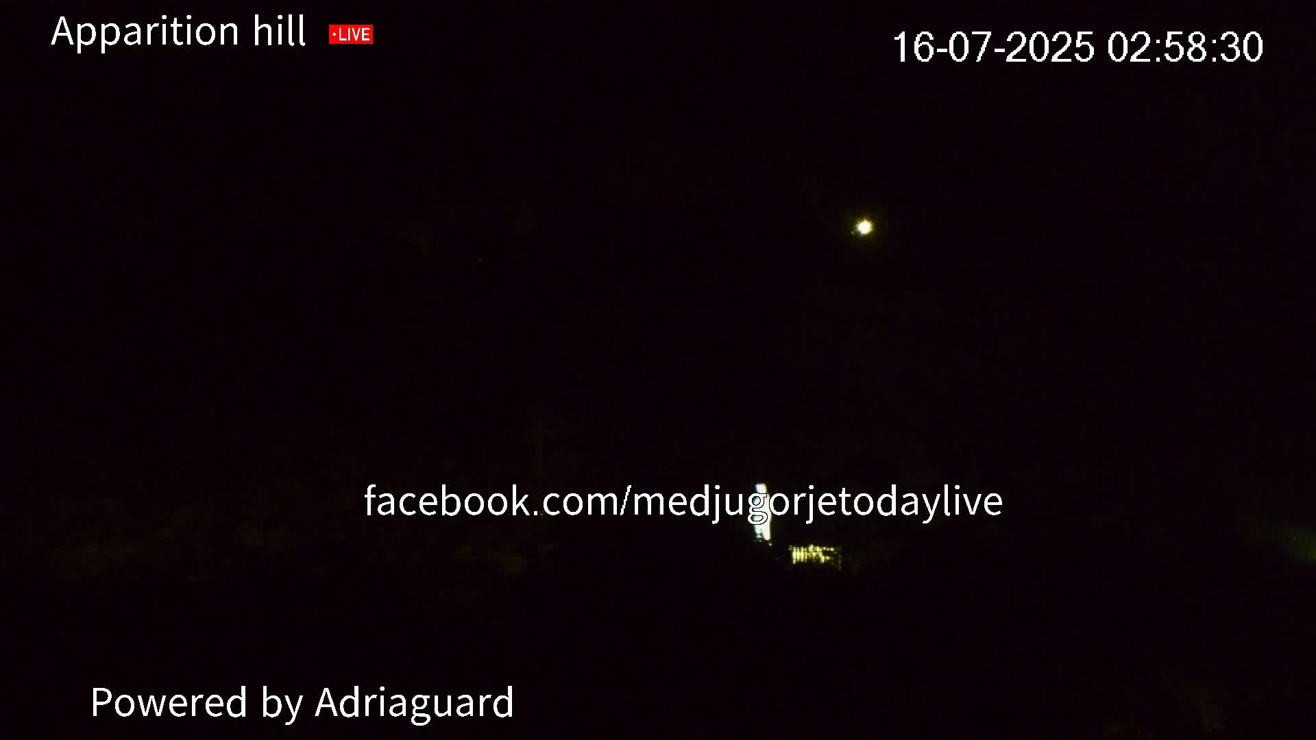Medjugorje, Apparition Hill Prayer Area Live Cam - Bijakovici, Citluk, Herzegovina-Neretva, Federation of Bosnia and Herzegovina, Bosnia and Herzegovina