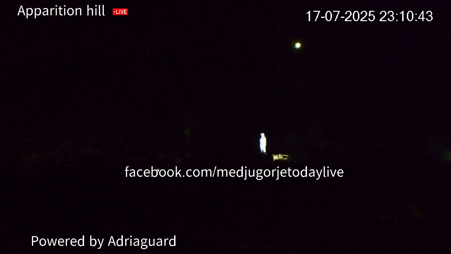 Medjugorje, Apparition Hill Prayer Area Live Cam - Bijakovici, Citluk, Herzegovina-Neretva, Federation of Bosnia and Herzegovina, Bosnia and Herzegovina