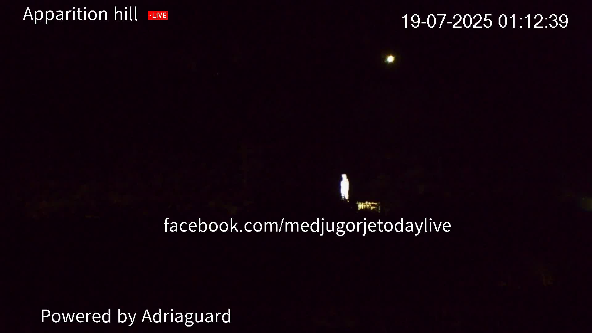 Medjugorje, Apparition Hill Prayer Area Live Cam - Bijakovici, Citluk, Herzegovina-Neretva, Federation of Bosnia and Herzegovina, Bosnia and Herzegovina