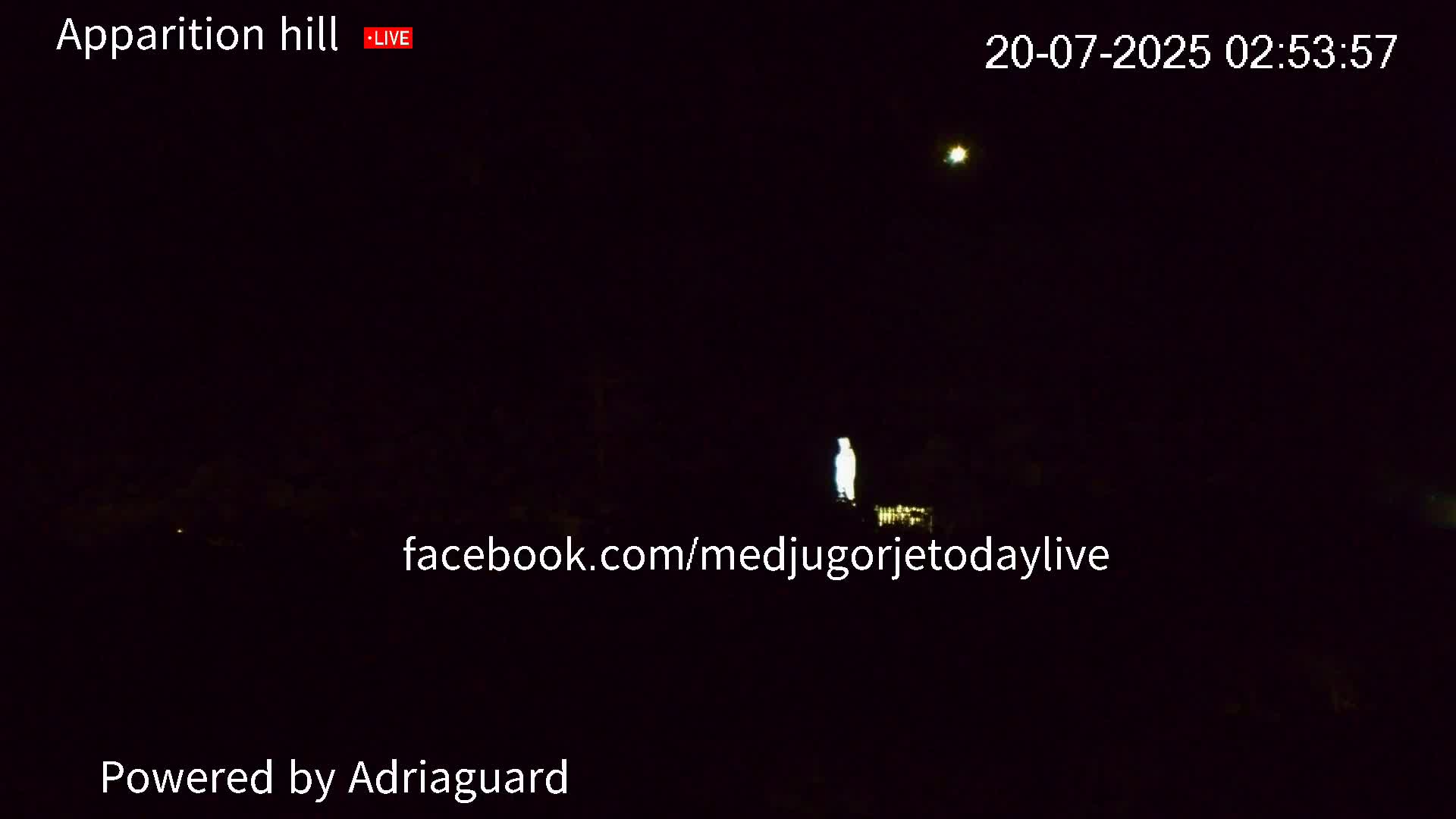 Medjugorje, Apparition Hill Prayer Area Live Cam - Bijakovici, Citluk, Herzegovina-Neretva, Federation of Bosnia and Herzegovina, Bosnia and Herzegovina