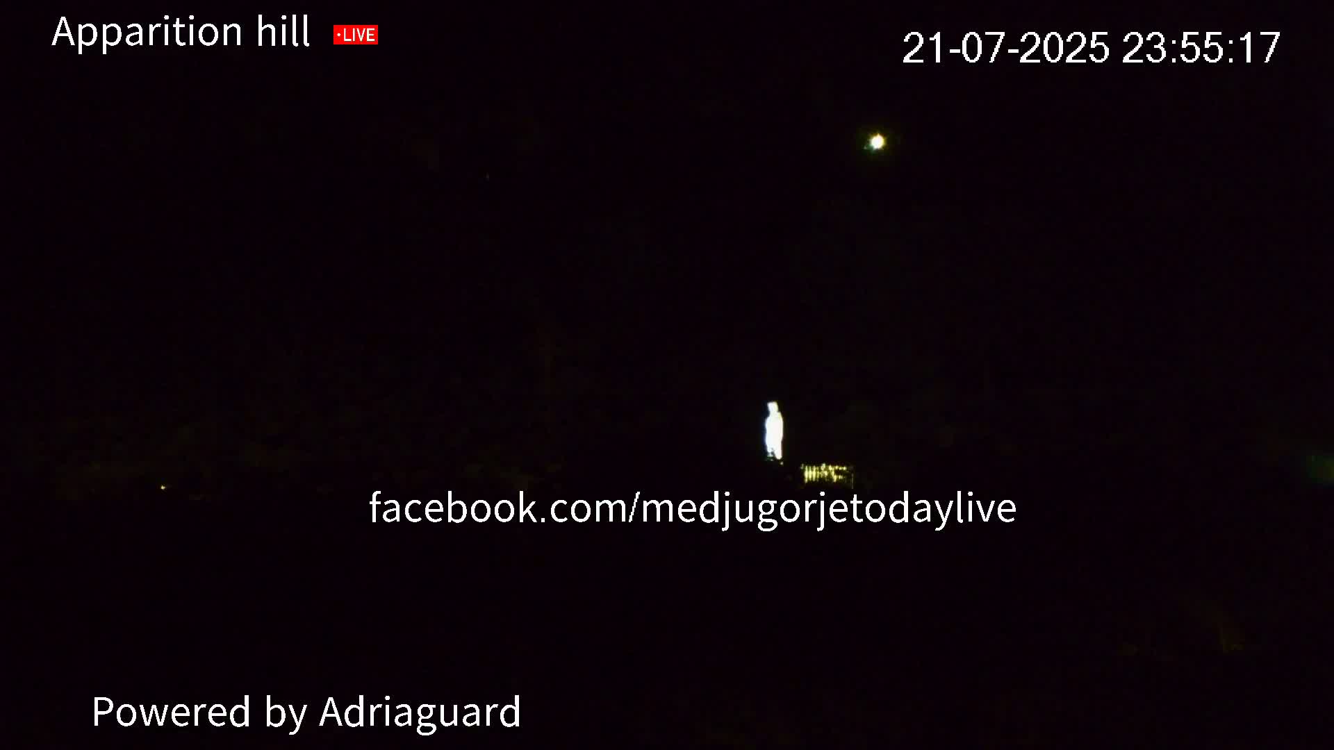 Medjugorje, Apparition Hill Prayer Area Live Cam - Bijakovici, Citluk, Herzegovina-Neretva, Federation of Bosnia and Herzegovina, Bosnia and Herzegovina