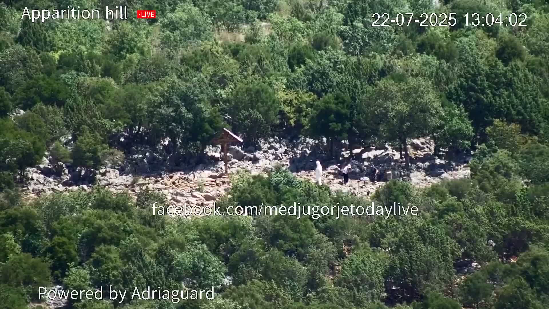 Medjugorje, Apparition Hill Prayer Area Live Cam - Bijakovici, Citluk, Herzegovina-Neretva, Federation of Bosnia and Herzegovina, Bosnia and Herzegovina