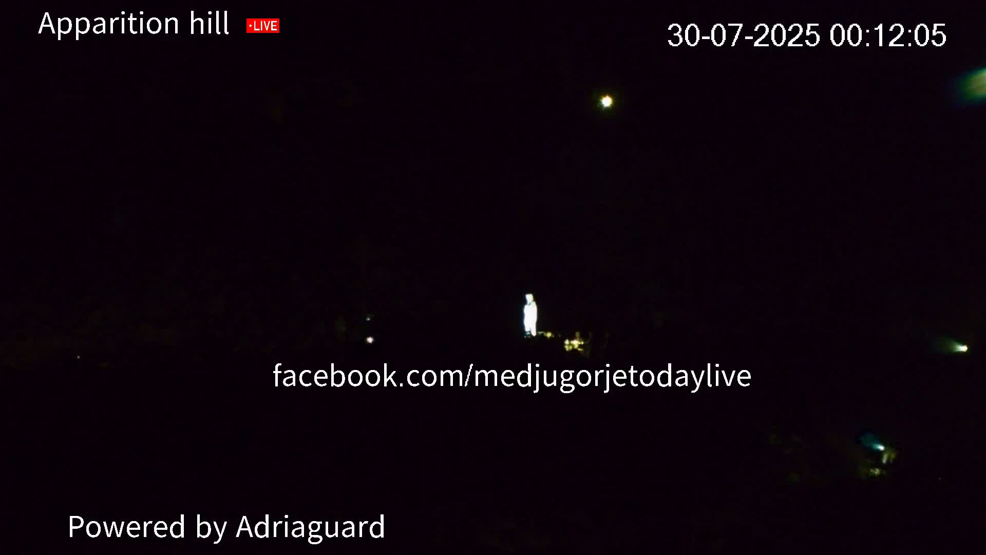 Medjugorje, Apparition Hill Prayer Area Live Cam - Bijakovici, Citluk, Herzegovina-Neretva, Federation of Bosnia and Herzegovina, Bosnia and Herzegovina
