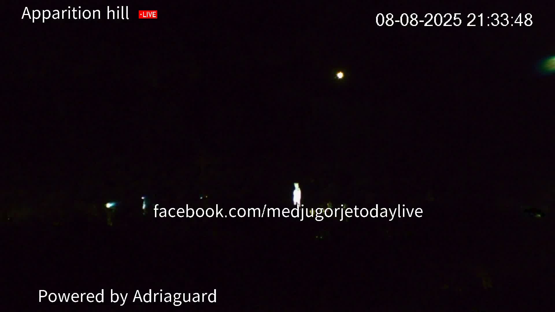 Medjugorje, Apparition Hill Prayer Area Live Cam - Bijakovici, Citluk, Herzegovina-Neretva, Federation of Bosnia and Herzegovina, Bosnia and Herzegovina