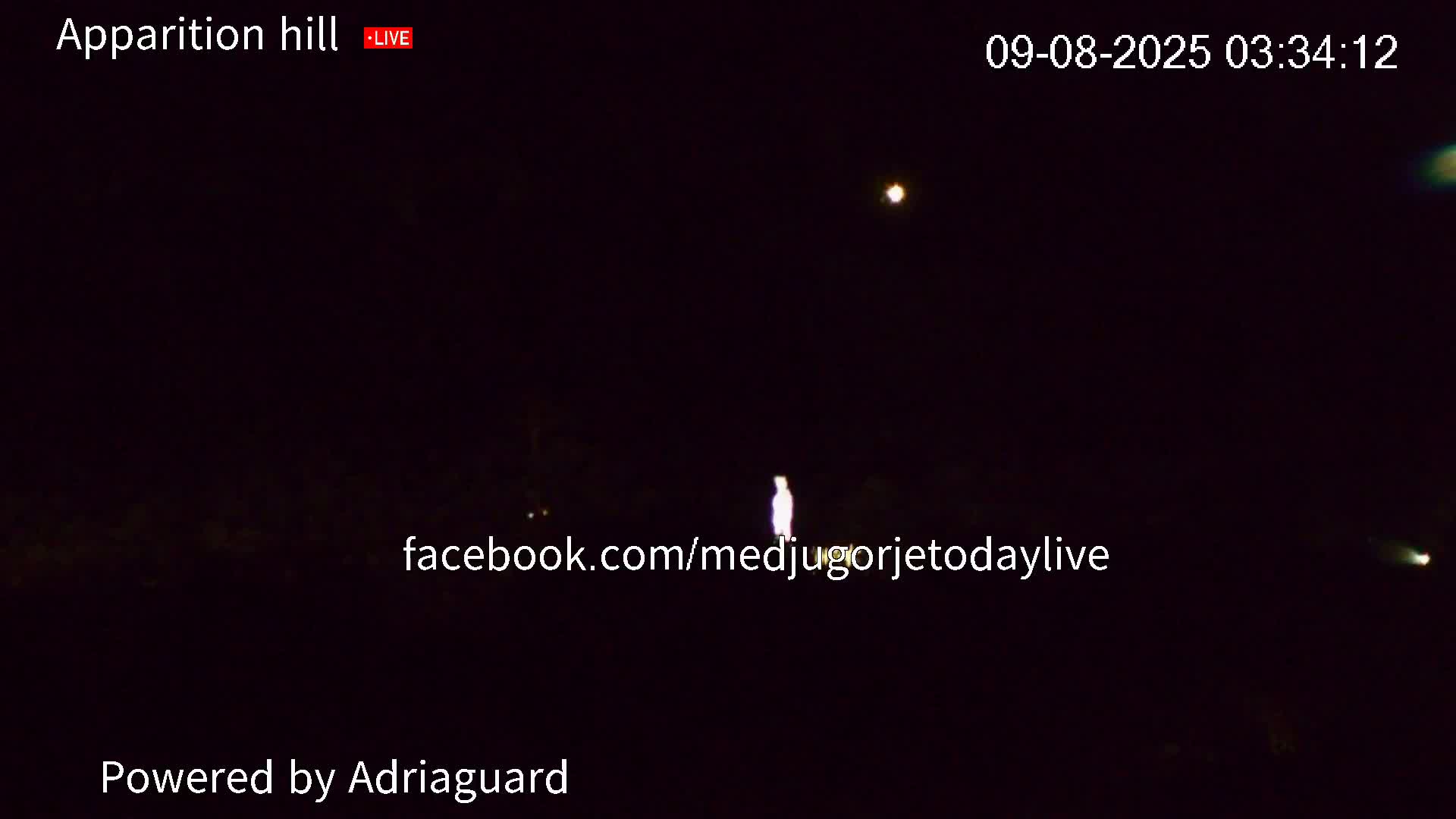 Medjugorje, Apparition Hill Prayer Area Live Cam - Bijakovici, Citluk, Herzegovina-Neretva, Federation of Bosnia and Herzegovina, Bosnia and Herzegovina