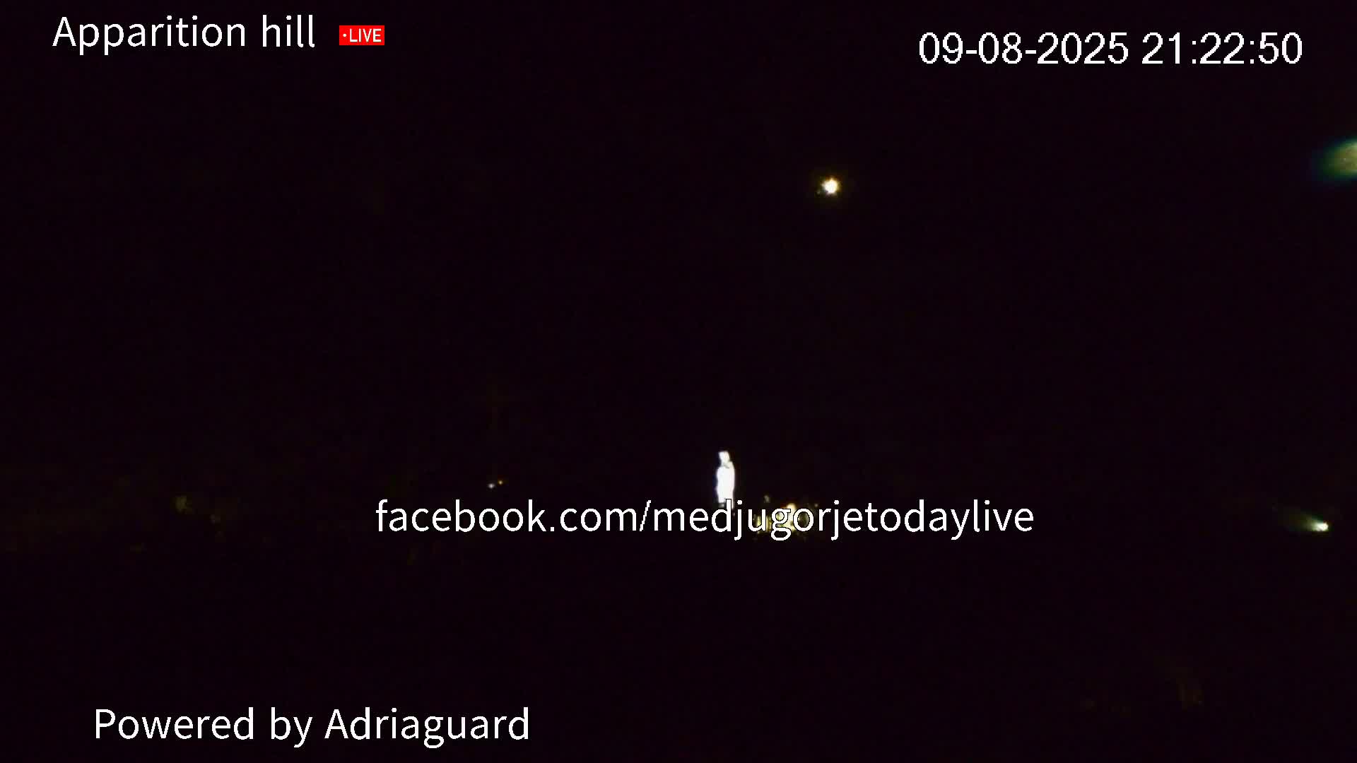 Medjugorje, Apparition Hill Prayer Area Live Cam - Bijakovici, Citluk, Herzegovina-Neretva, Federation of Bosnia and Herzegovina, Bosnia and Herzegovina