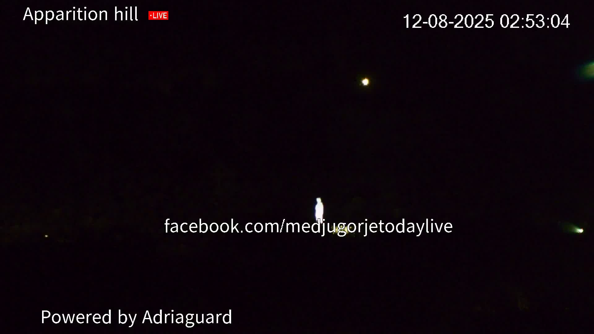 Medjugorje, Apparition Hill Prayer Area Live Cam - Bijakovici, Citluk, Herzegovina-Neretva, Federation of Bosnia and Herzegovina, Bosnia and Herzegovina