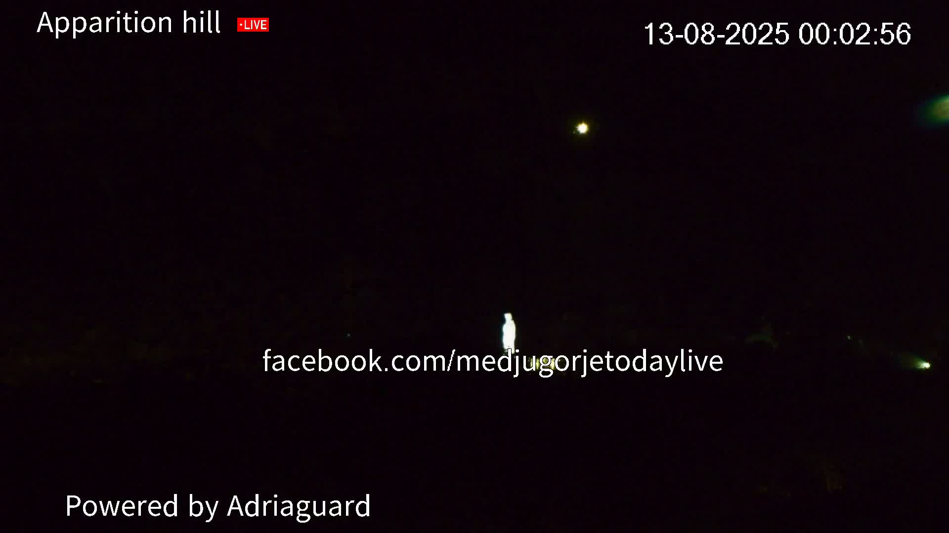 Medjugorje, Apparition Hill Prayer Area Live Cam - Bijakovici, Citluk, Herzegovina-Neretva, Federation of Bosnia and Herzegovina, Bosnia and Herzegovina