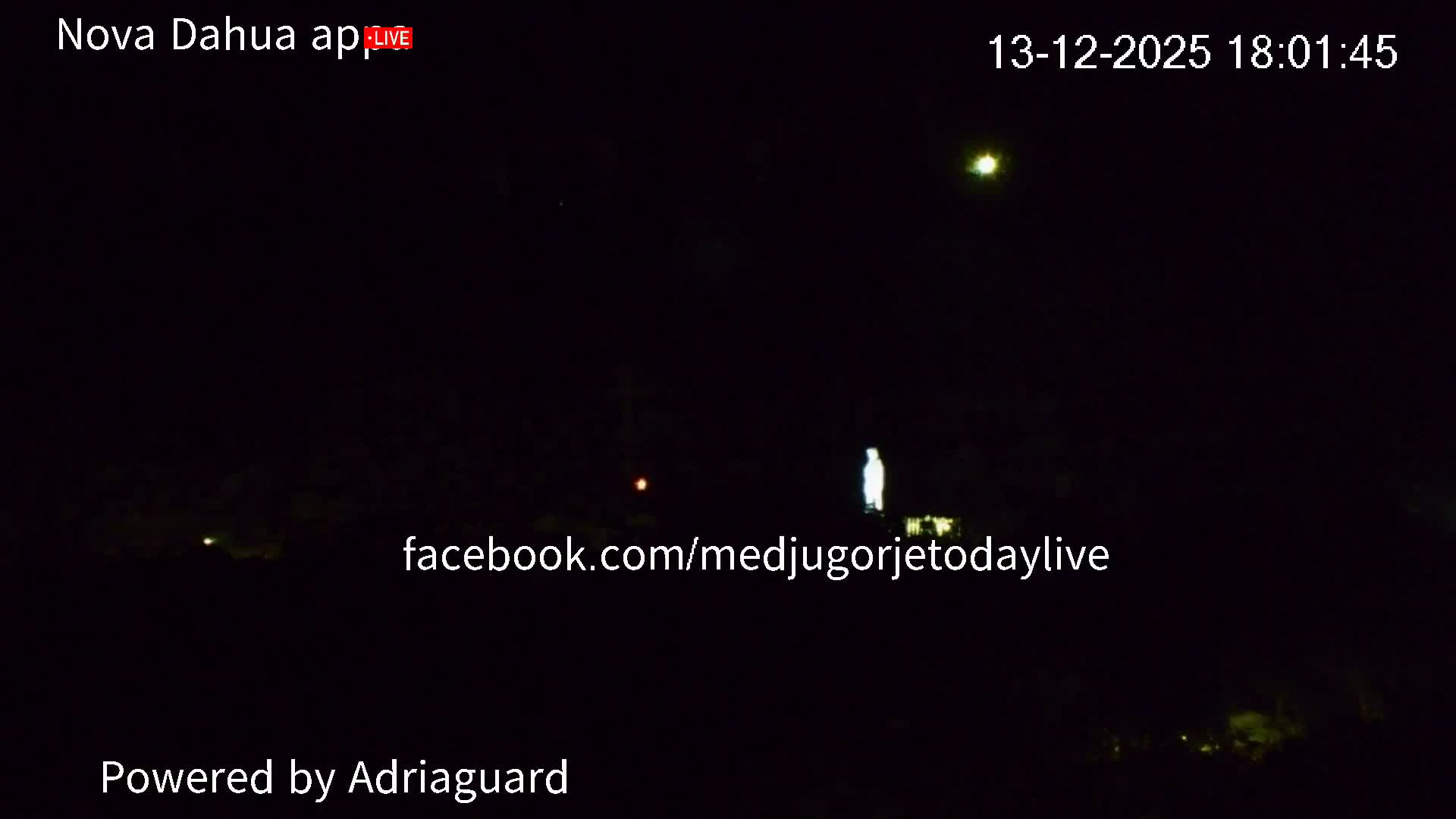 Medjugorje, Apparition Hill Prayer Area Live Cam - Bijakovici, Citluk, Herzegovina-Neretva, Federation of Bosnia and Herzegovina, Bosnia and Herzegovina