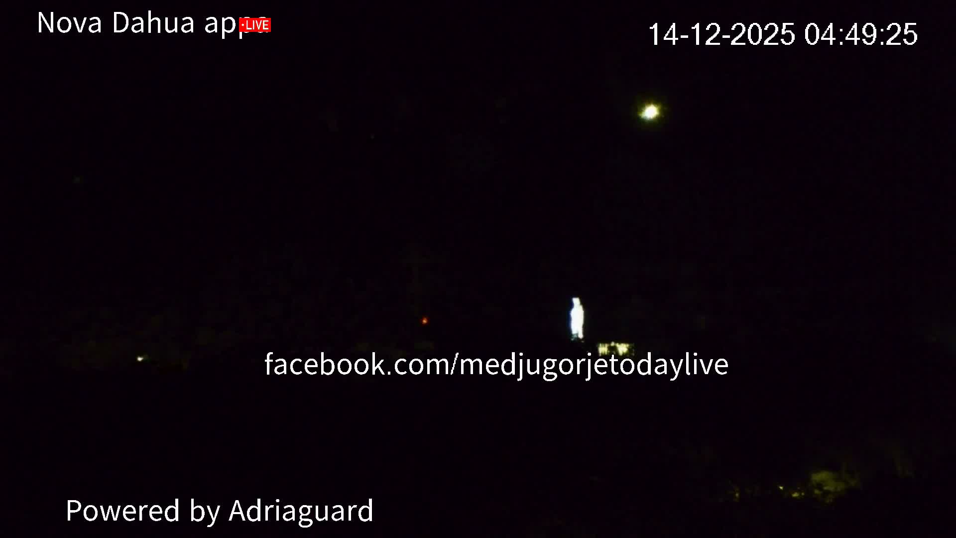 Medjugorje, Apparition Hill Prayer Area Live Cam - Bijakovici, Citluk, Herzegovina-Neretva, Federation of Bosnia and Herzegovina, Bosnia and Herzegovina