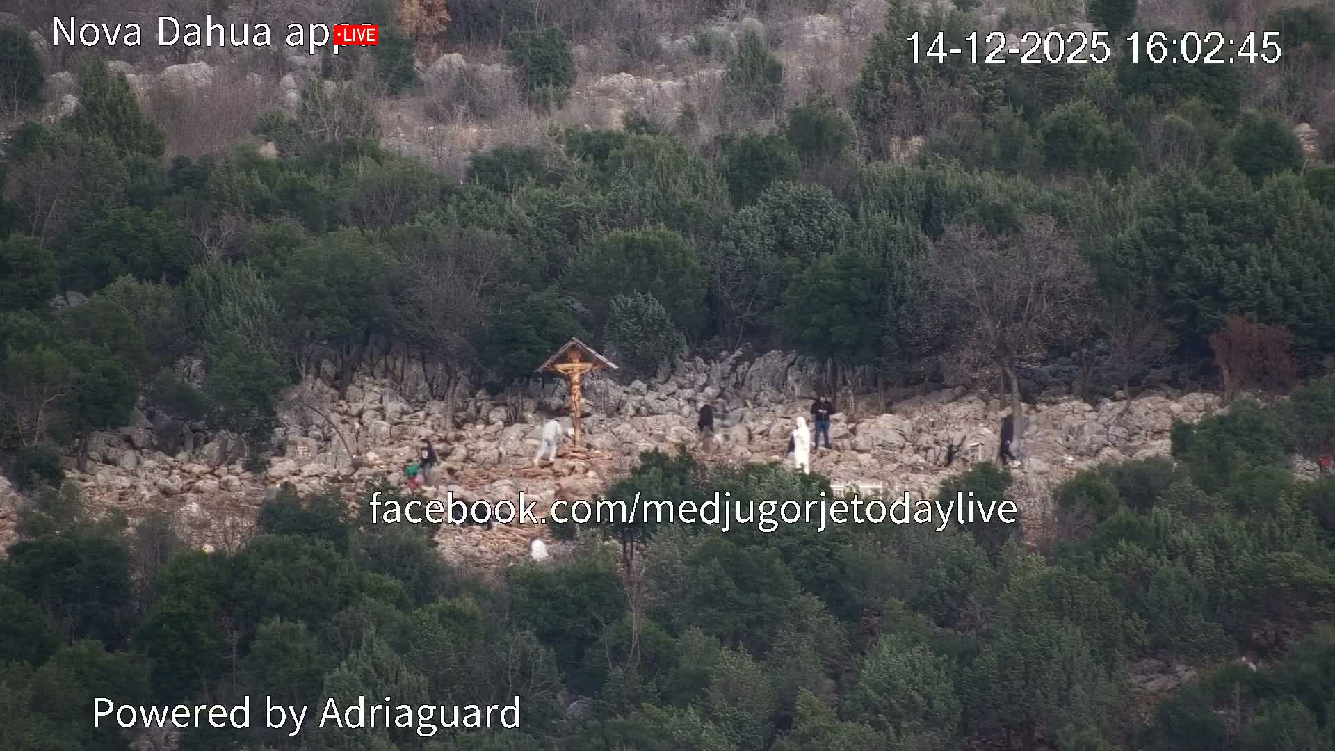 Medjugorje, Apparition Hill Prayer Area Live Cam - Bijakovici, Citluk, Herzegovina-Neretva, Federation of Bosnia and Herzegovina, Bosnia and Herzegovina