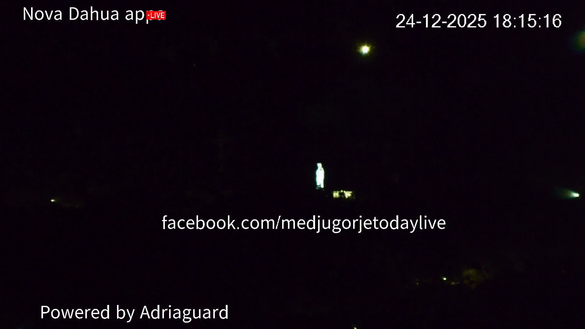 Medjugorje, Apparition Hill Prayer Area Live Cam - Bijakovici, Citluk, Herzegovina-Neretva, Federation of Bosnia and Herzegovina, Bosnia and Herzegovina