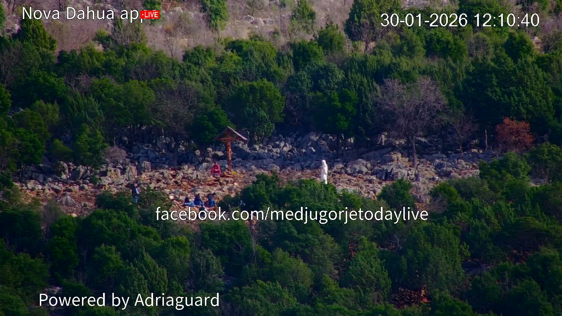 Medjugorje, Apparition Hill Prayer Area Live Cam - Bijakovici, Citluk, Herzegovina-Neretva, Federation of Bosnia and Herzegovina, Bosnia and Herzegovina