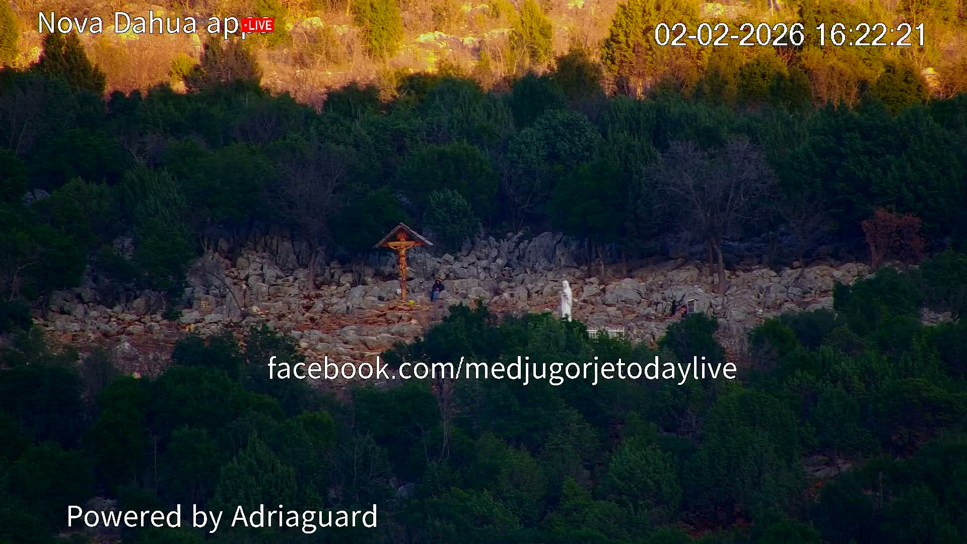 Medjugorje, Apparition Hill Prayer Area Live Cam - Bijakovici, Citluk, Herzegovina-Neretva, Federation of Bosnia and Herzegovina, Bosnia and Herzegovina