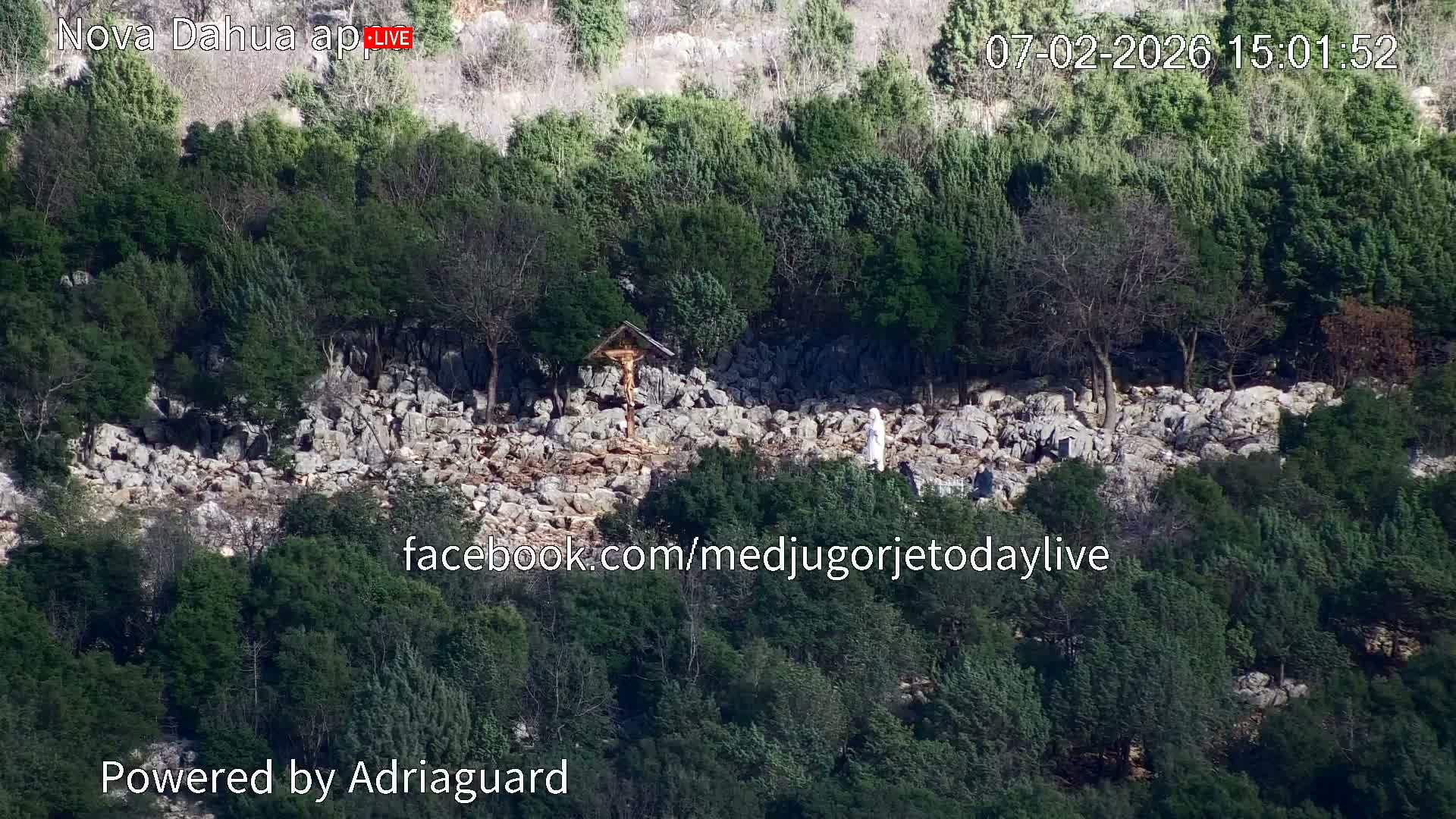 Medjugorje, Apparition Hill Prayer Area Live Cam - Bijakovici, Citluk, Herzegovina-Neretva, Federation of Bosnia and Herzegovina, Bosnia and Herzegovina