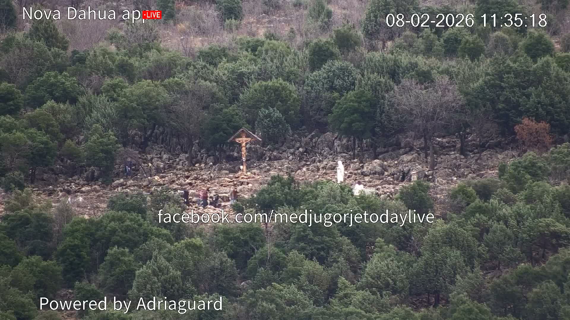 Medjugorje, Apparition Hill Prayer Area Live Cam - Bijakovici, Citluk, Herzegovina-Neretva, Federation of Bosnia and Herzegovina, Bosnia and Herzegovina