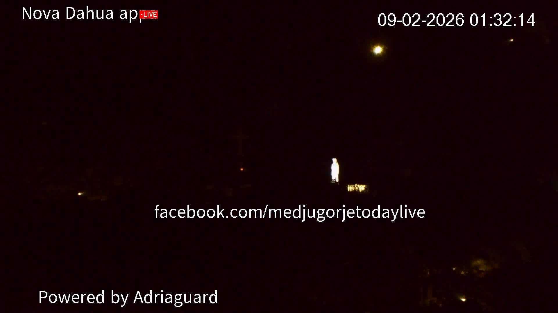 Medjugorje, Apparition Hill Prayer Area Live Cam - Bijakovici, Citluk, Herzegovina-Neretva, Federation of Bosnia and Herzegovina, Bosnia and Herzegovina