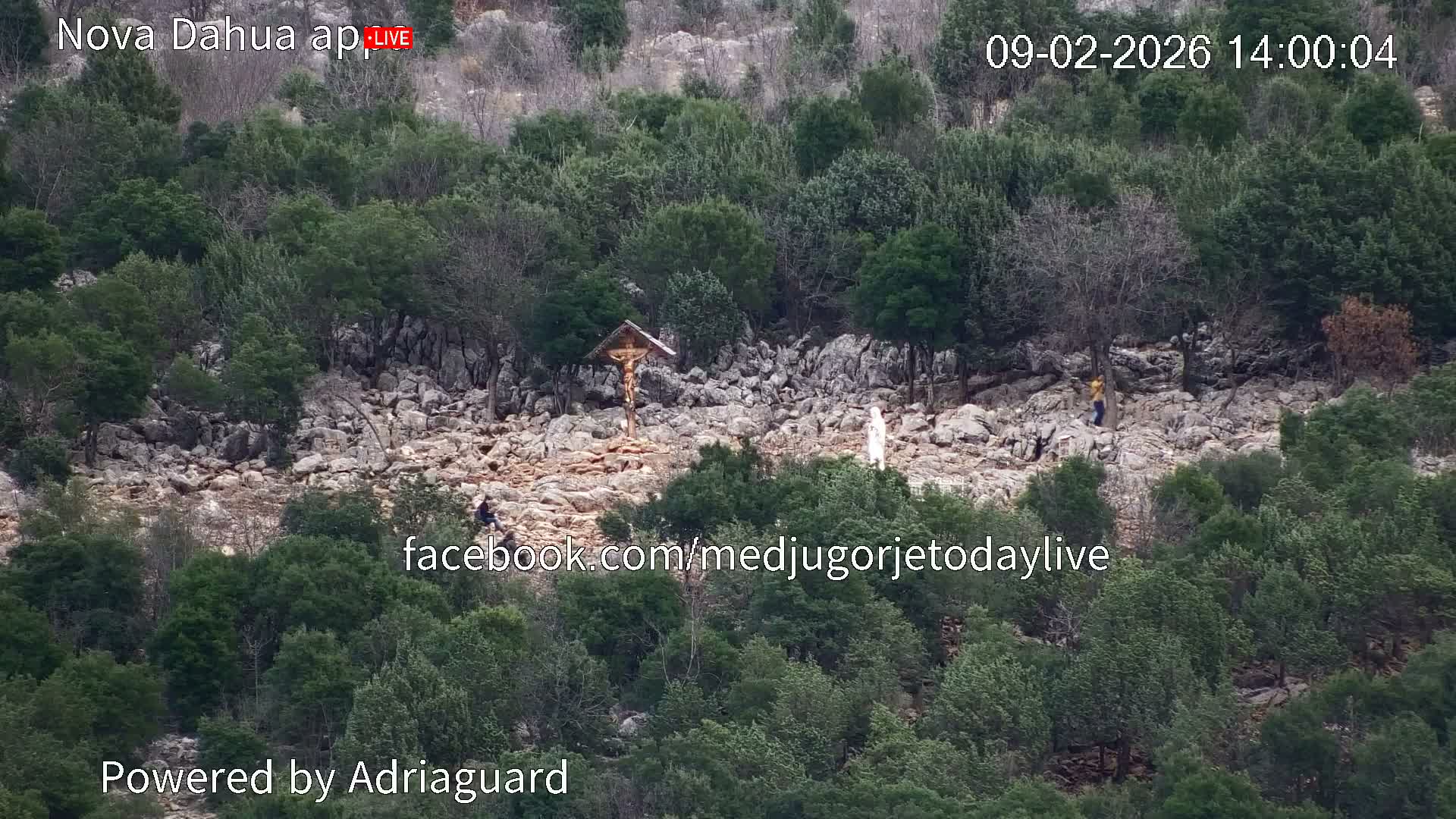 Medjugorje, Apparition Hill Prayer Area Live Cam - Bijakovici, Citluk, Herzegovina-Neretva, Federation of Bosnia and Herzegovina, Bosnia and Herzegovina
