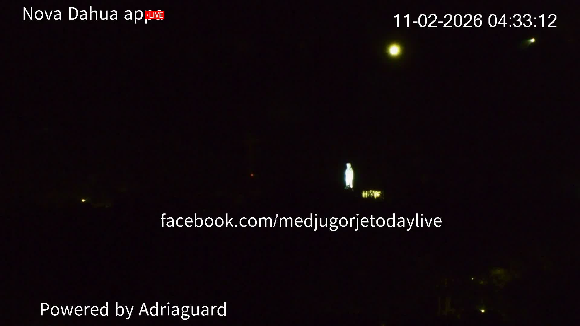 Medjugorje, Apparition Hill Prayer Area Live Cam - Bijakovici, Citluk, Herzegovina-Neretva, Federation of Bosnia and Herzegovina, Bosnia and Herzegovina