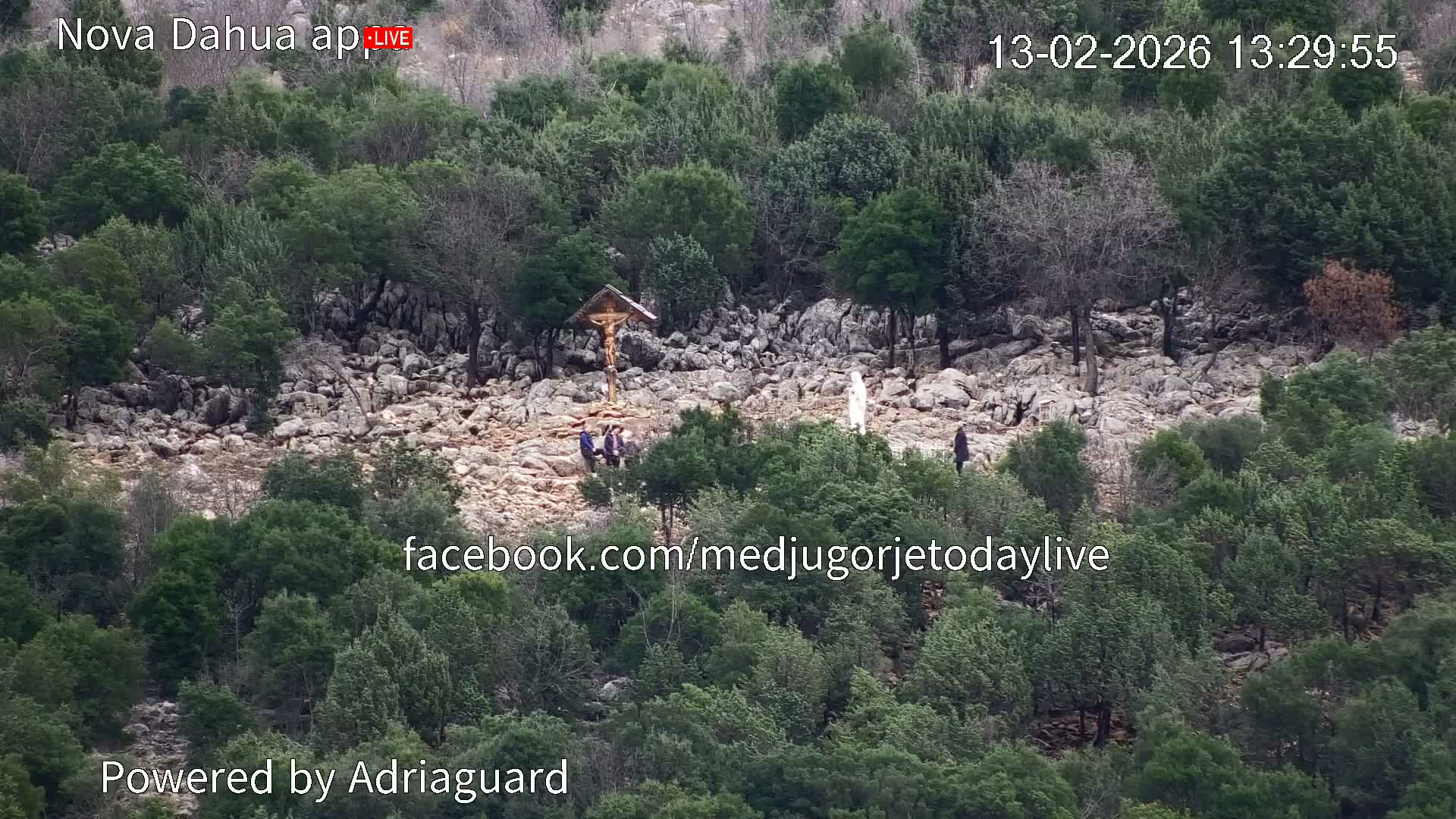 Medjugorje, Apparition Hill Prayer Area Live Cam - Bijakovici, Citluk, Herzegovina-Neretva, Federation of Bosnia and Herzegovina, Bosnia and Herzegovina