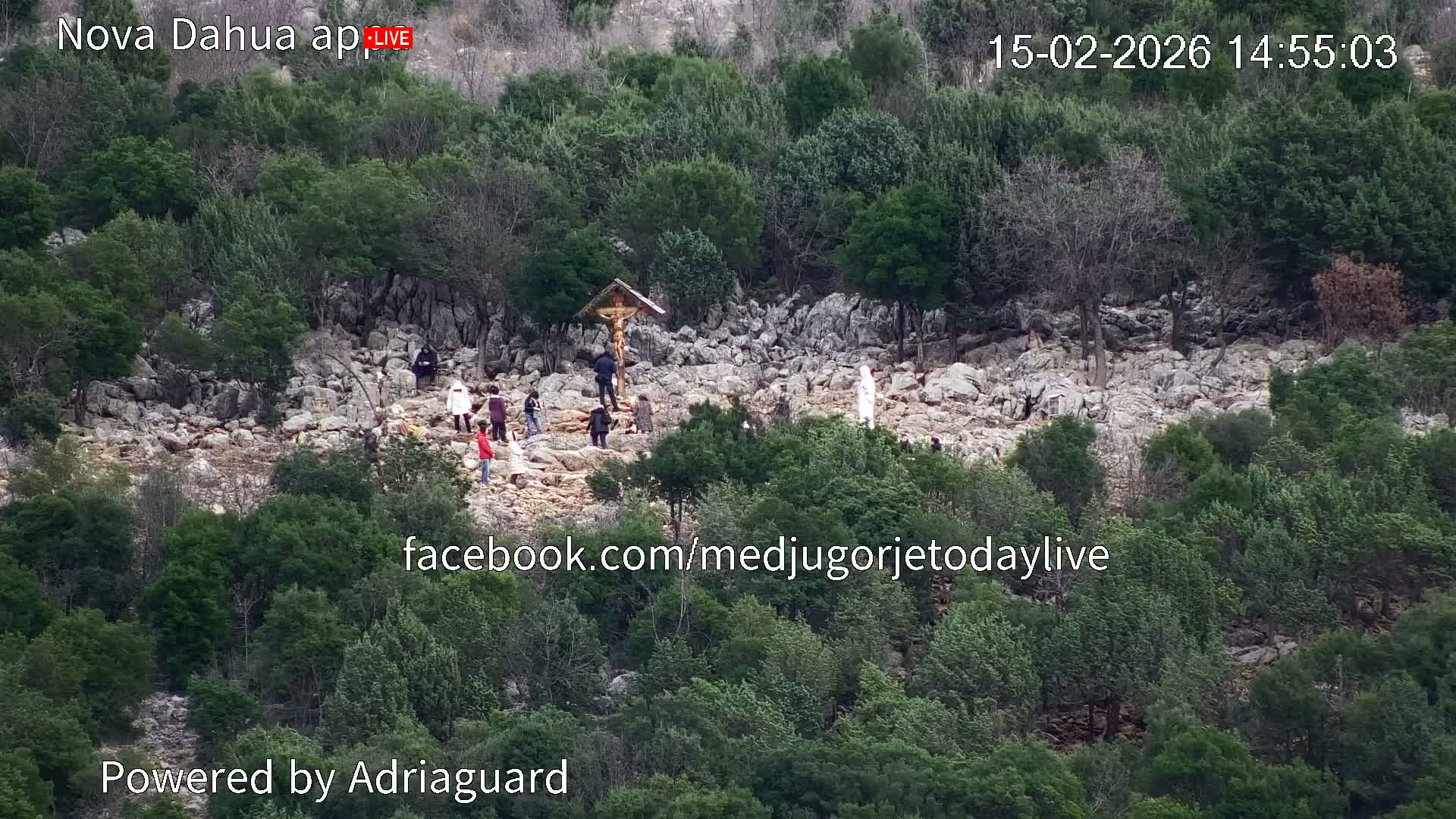 Medjugorje, Apparition Hill Prayer Area Live Cam - Bijakovici, Citluk, Herzegovina-Neretva, Federation of Bosnia and Herzegovina, Bosnia and Herzegovina